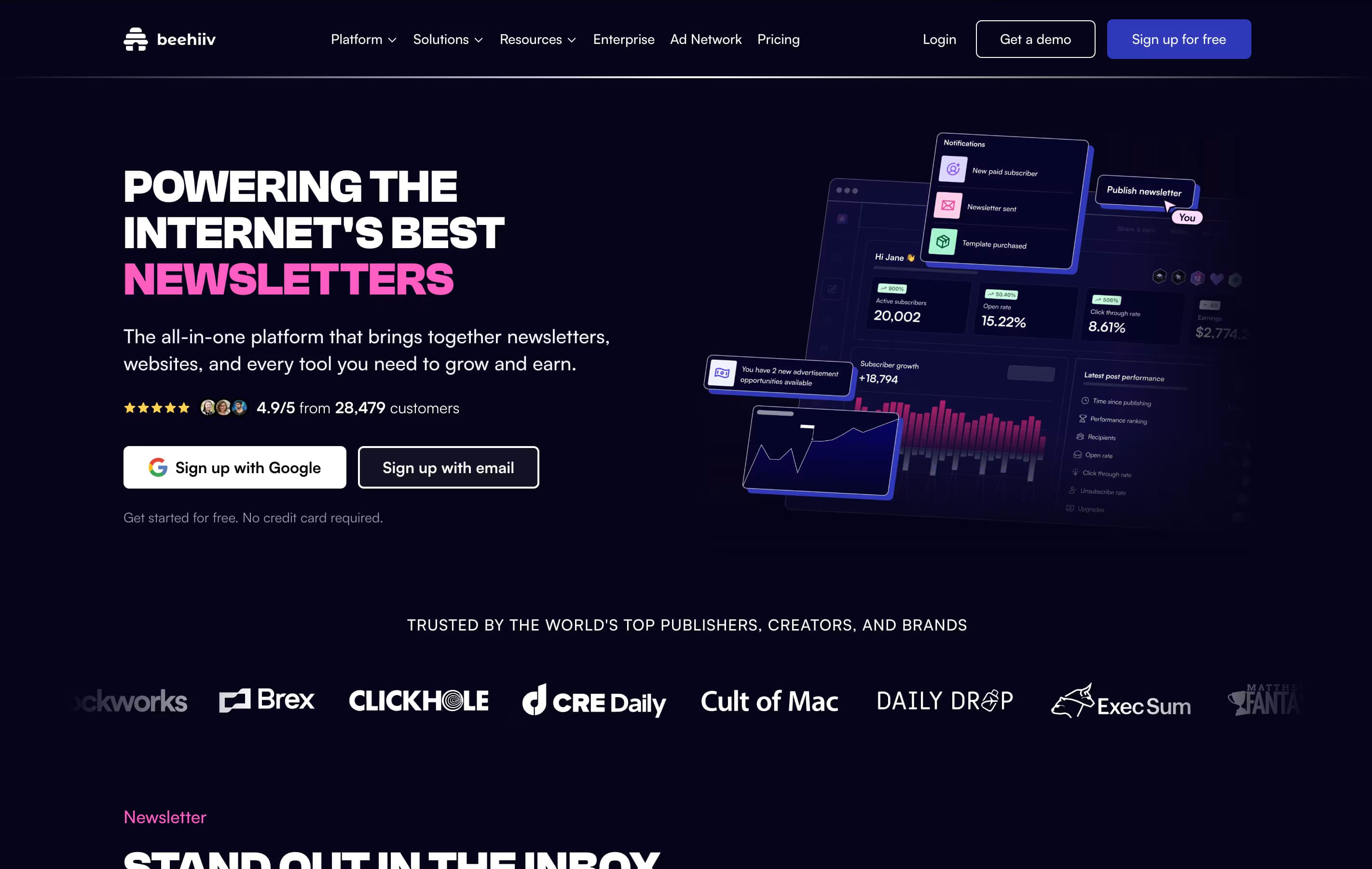 Beehiiv featured screenshot