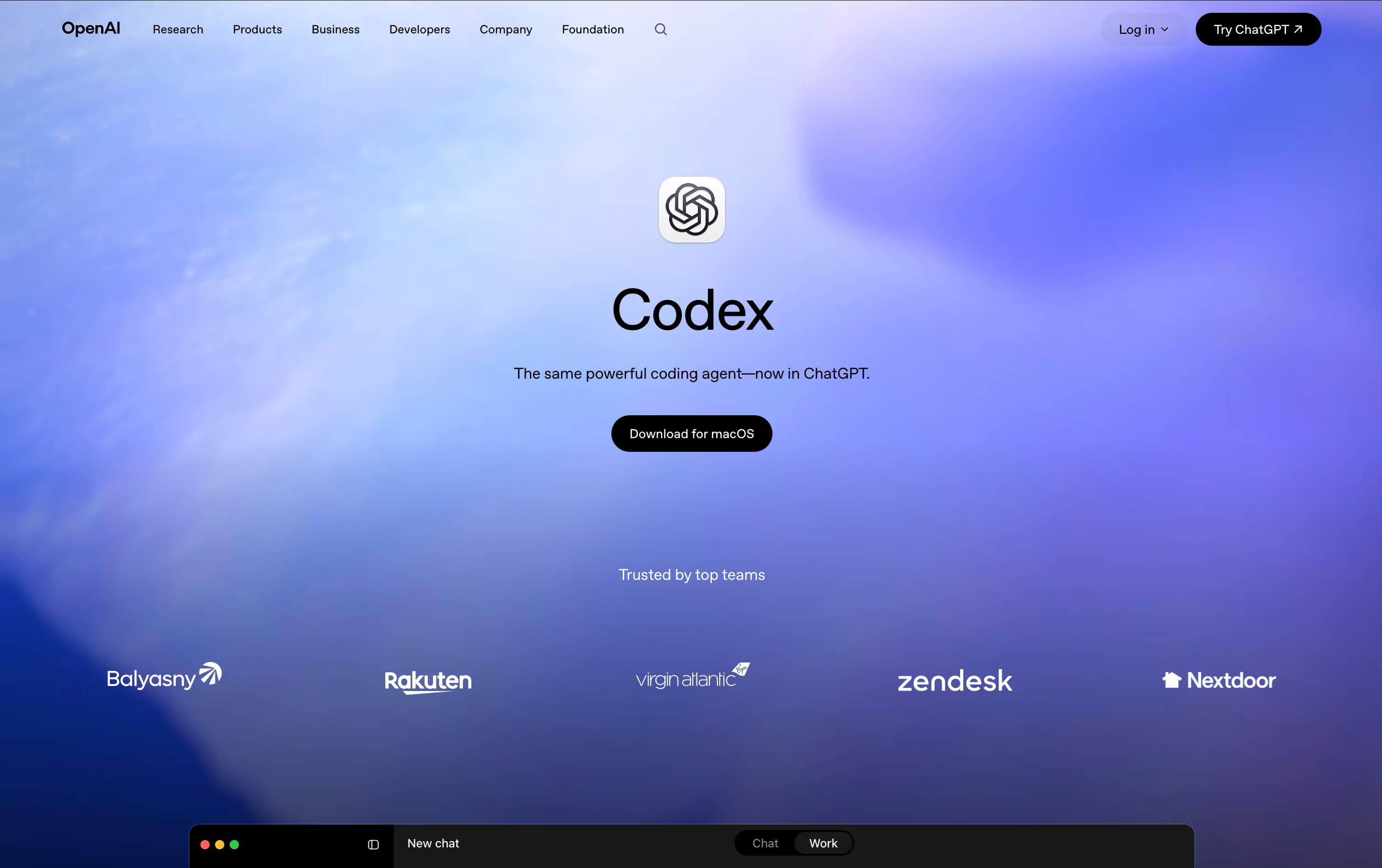 Codex featured screenshot