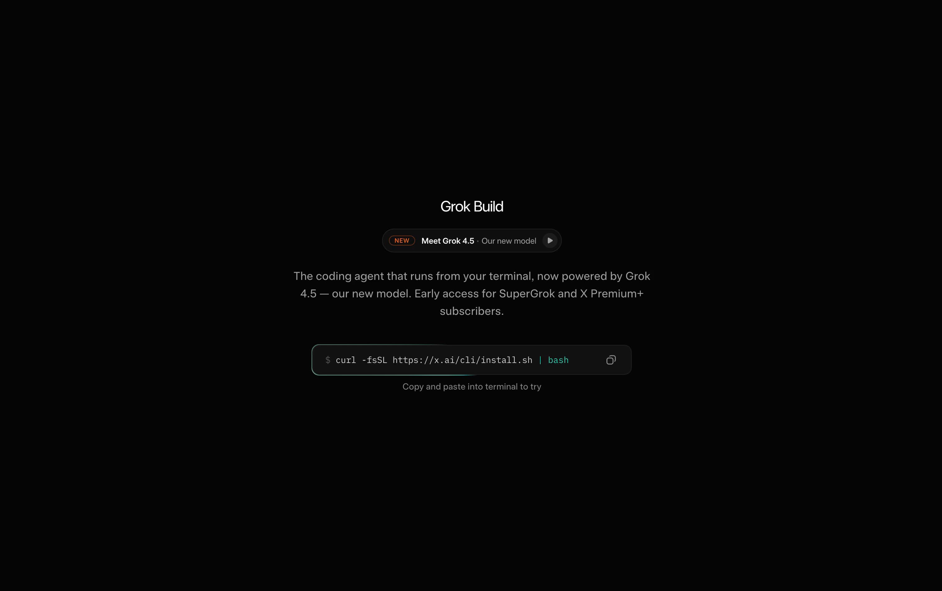 Grok Build featured screenshot