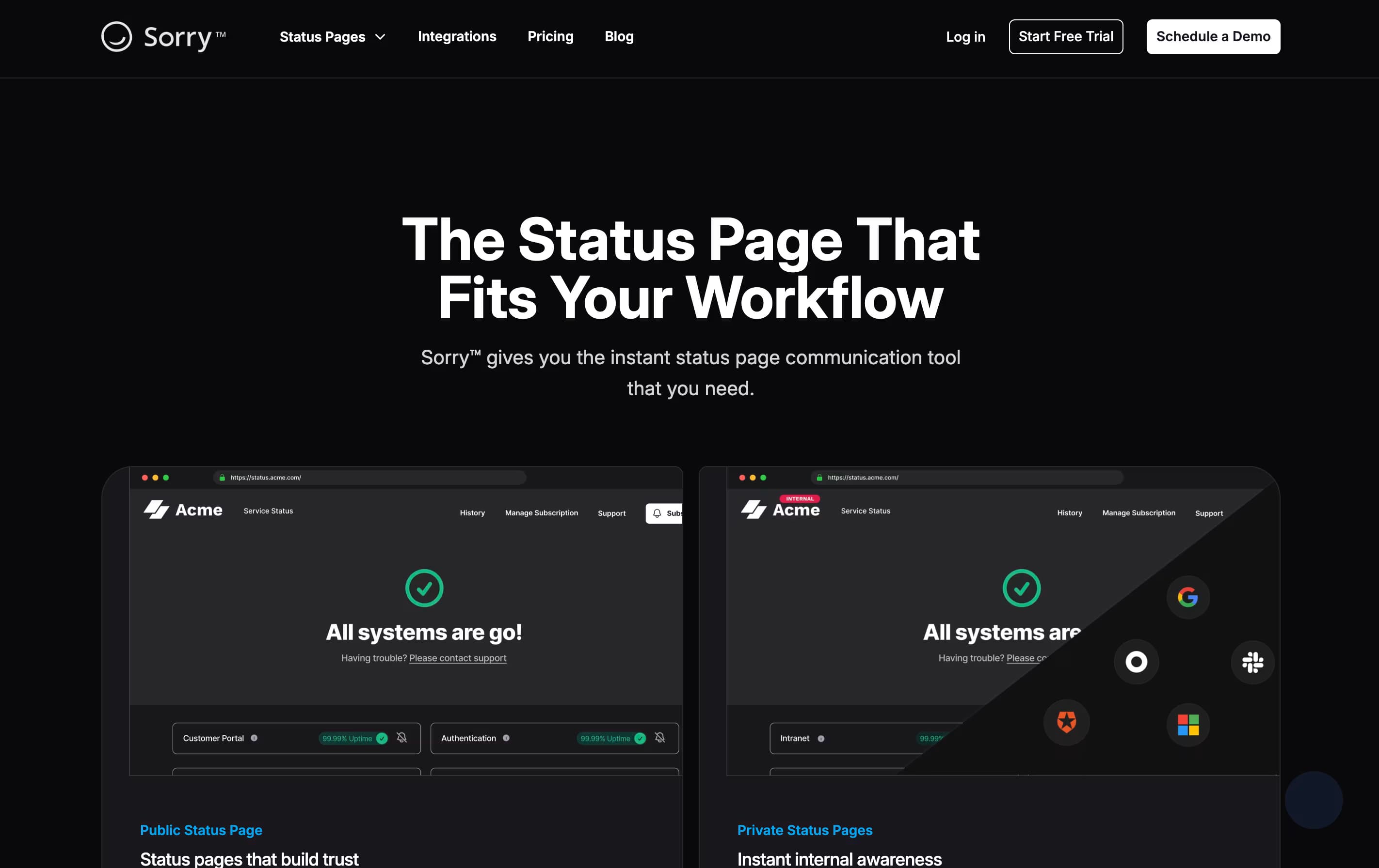 Sorry App featured screenshot