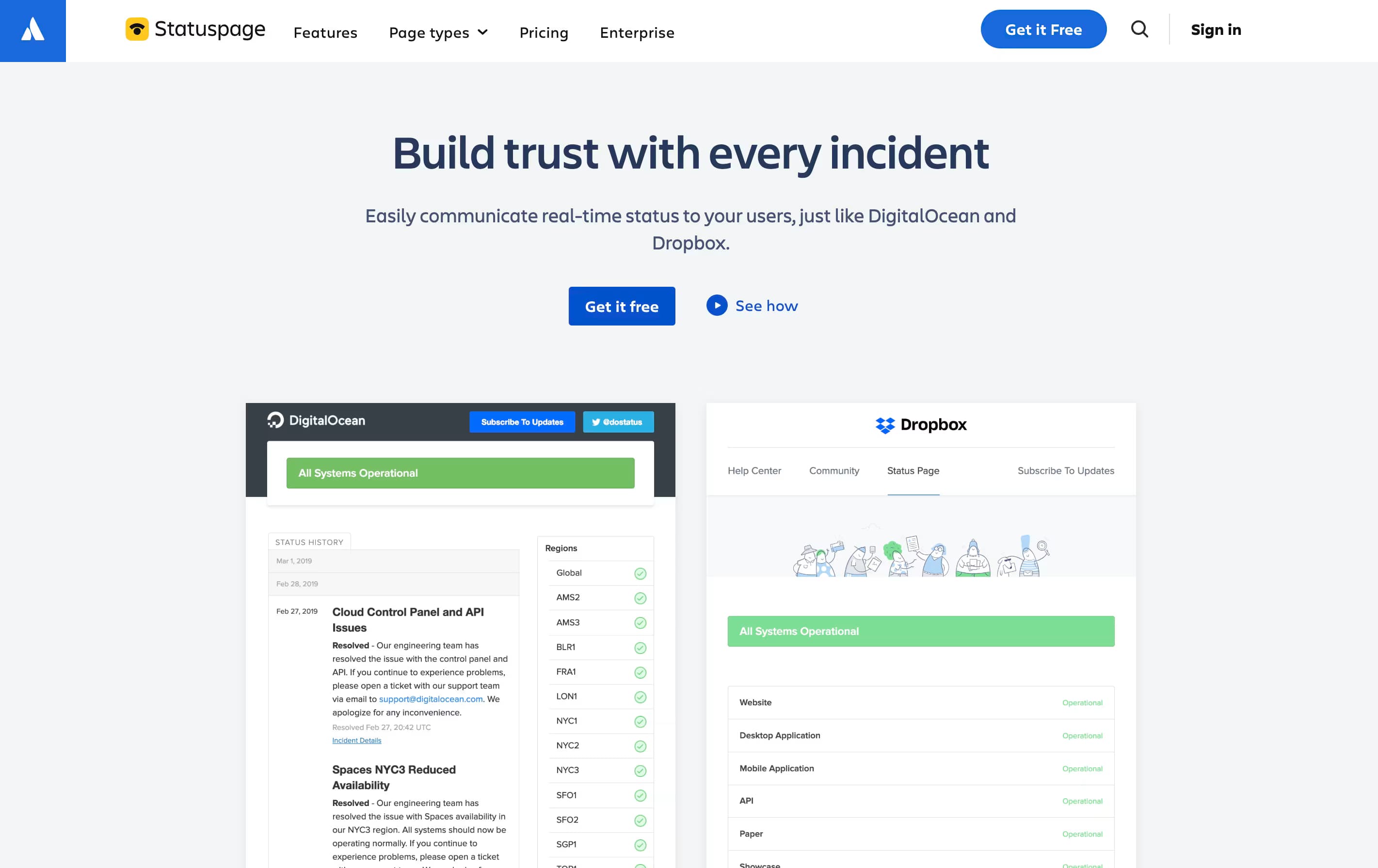 Statuspage featured screenshot