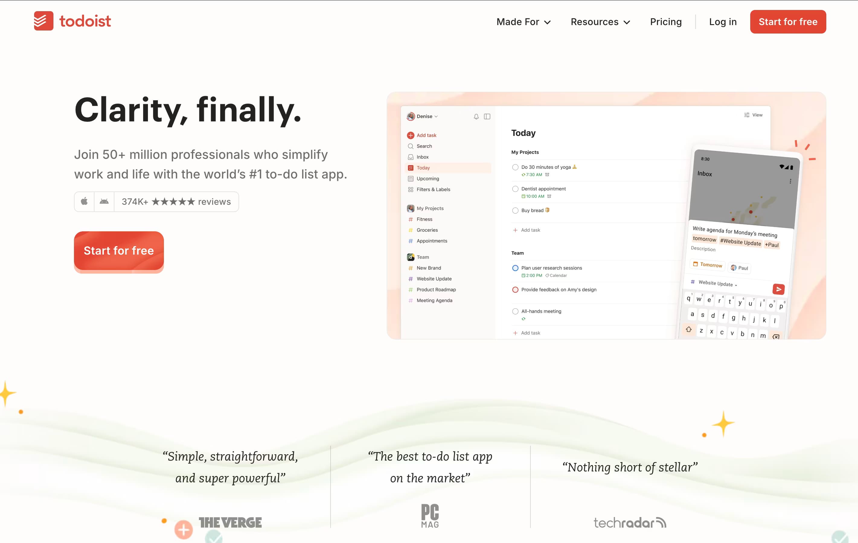 Todoist featured screenshot