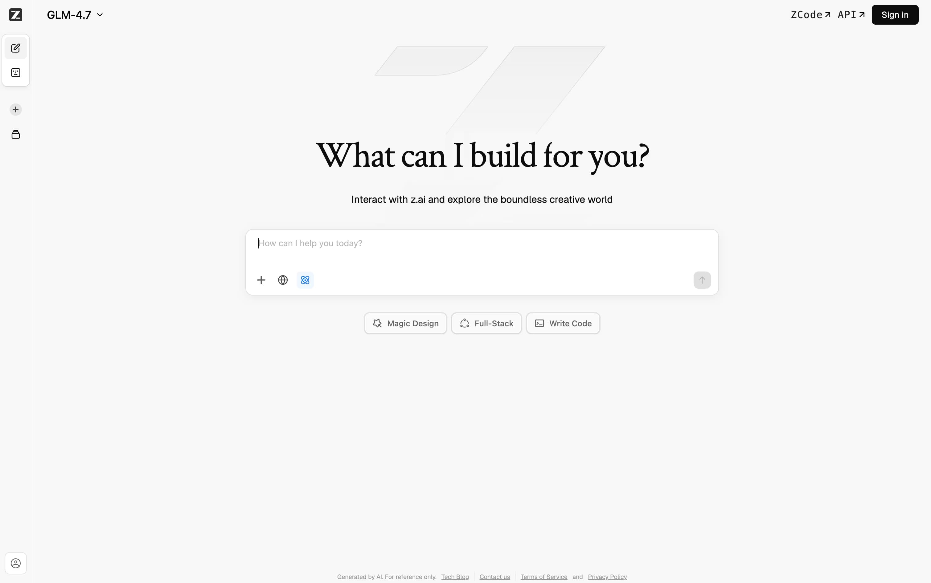 Z AI featured screenshot