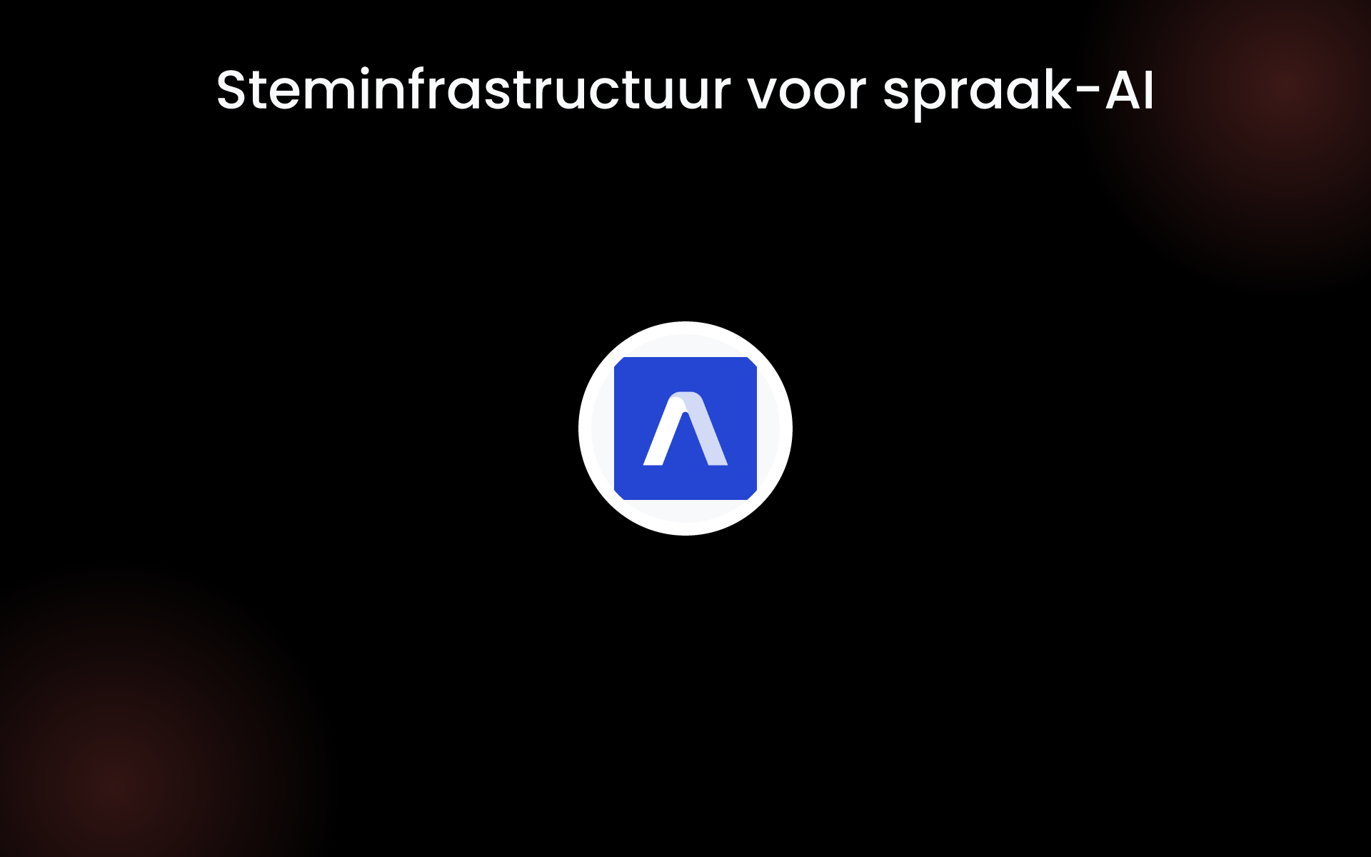 Steminfrastructuur voor spraak-AI tools