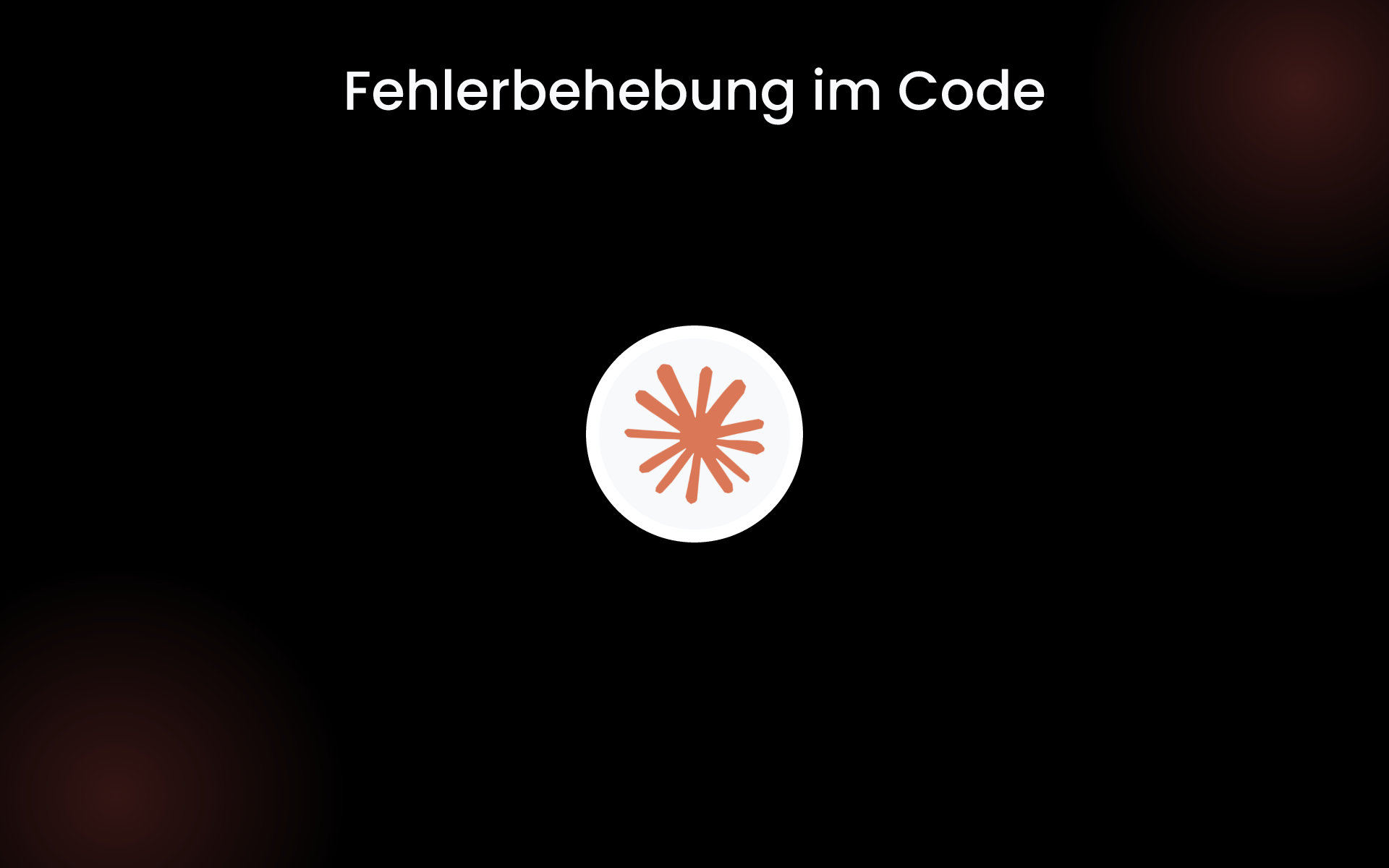 Fehlerbehebung im Code tools
