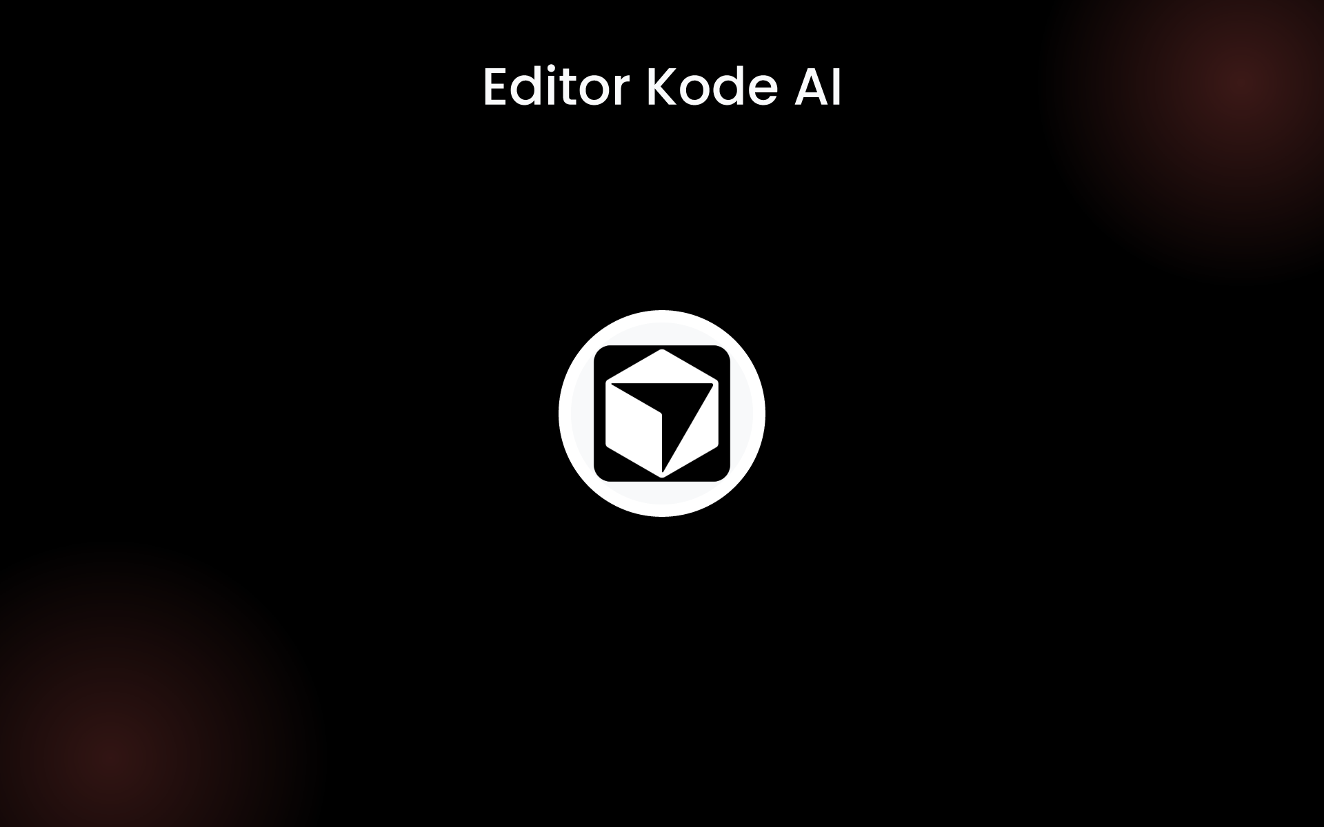 Editor Kode AI tools Editor Kode AI tools