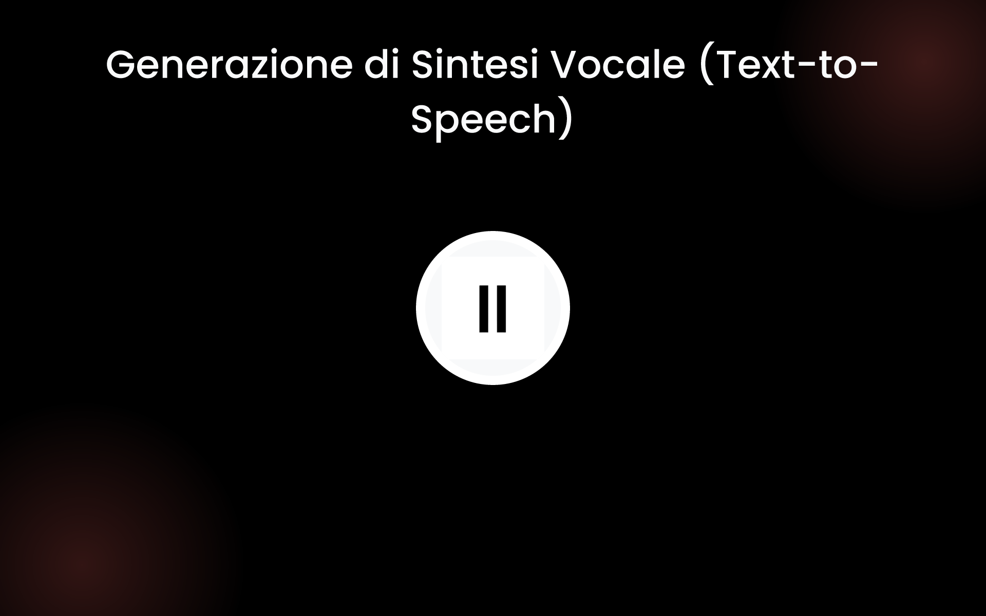Generazione di Sintesi Vocale (Text-to-Speech) tools