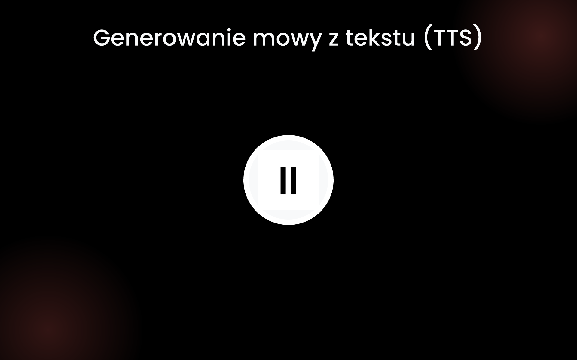 Generowanie mowy z tekstu (TTS) tools