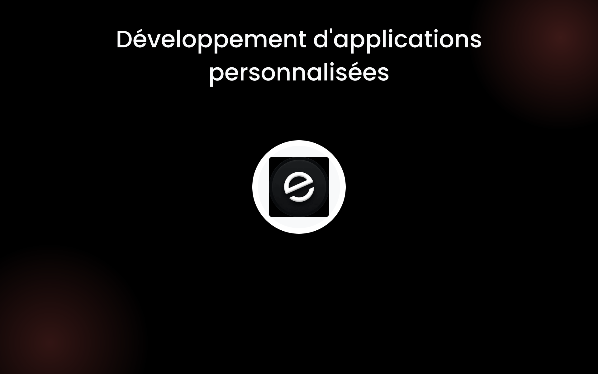 Développement d'applications personnalisées tools
