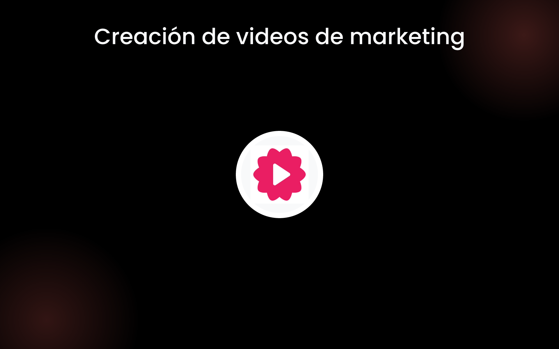 Creación de videos de marketing tools