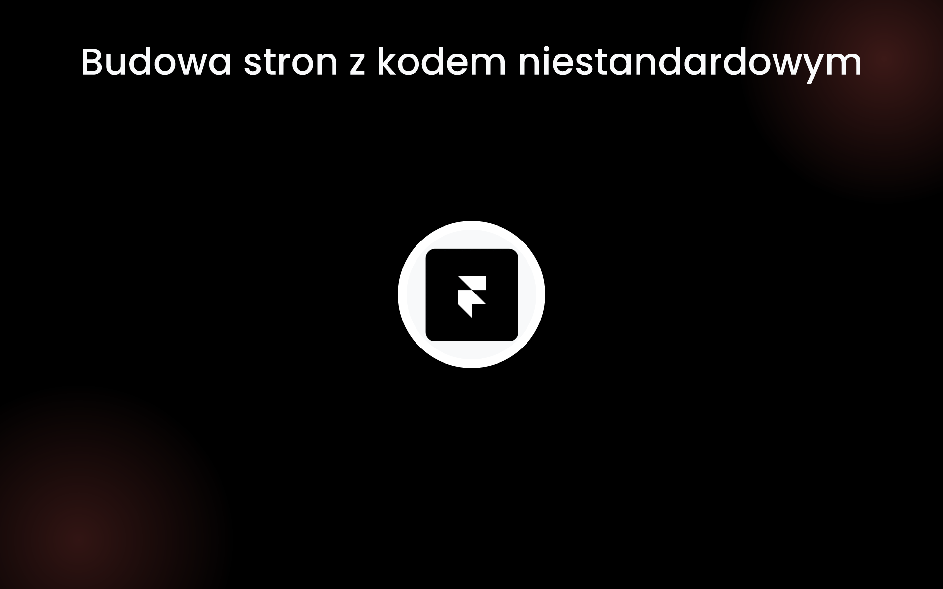 Budowa stron z kodem niestandardowym tools