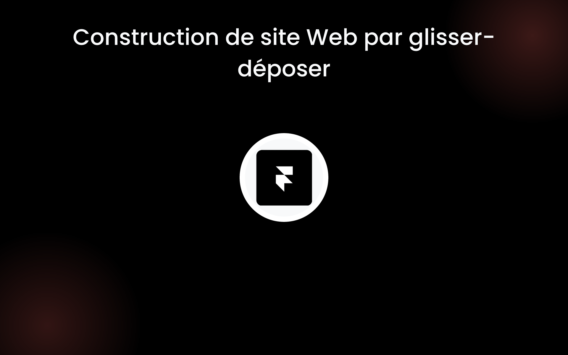 Construction de site Web par glisser-déposer tools