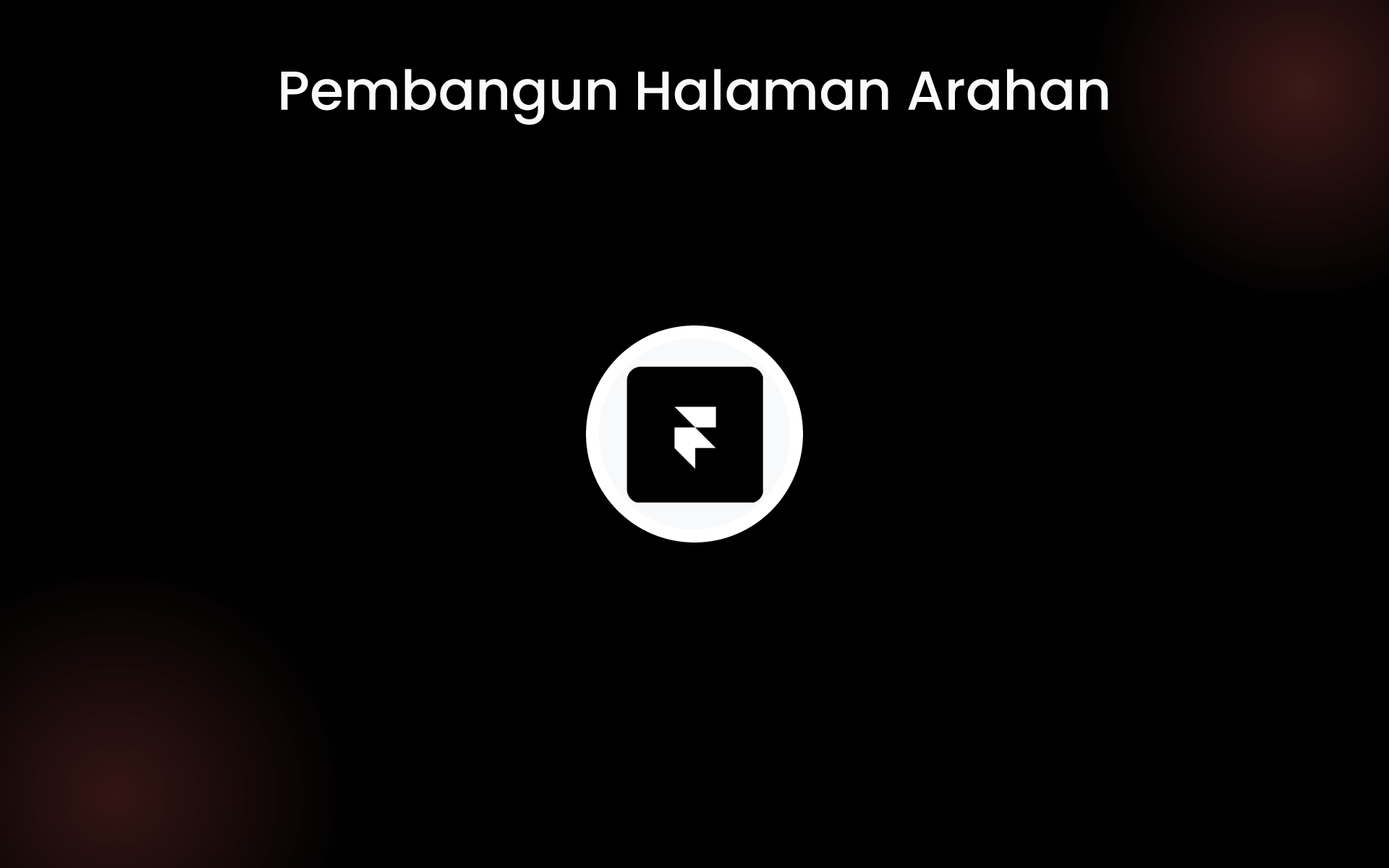 Pembangun Halaman Arahan tools
