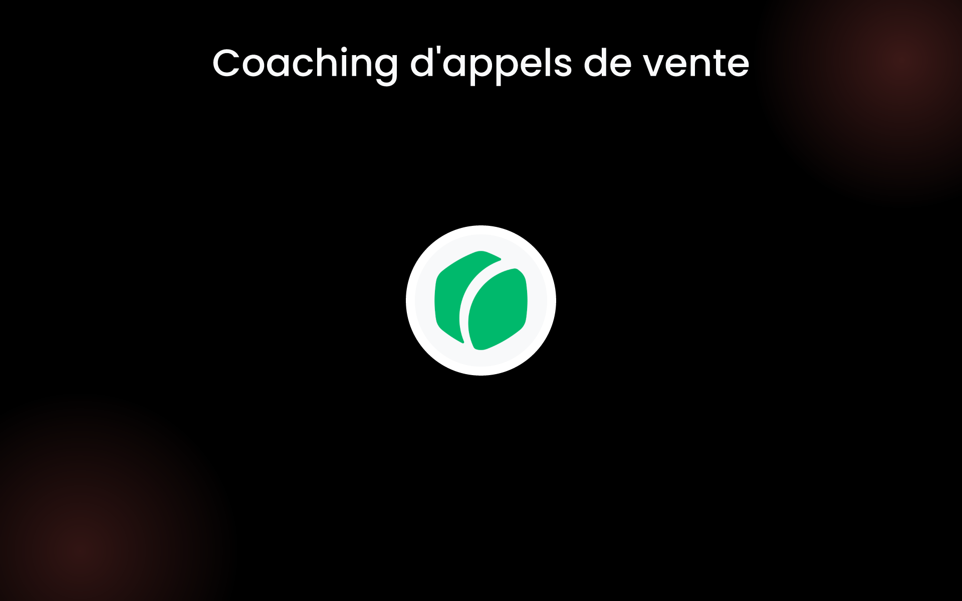 Coaching d'appels de vente tools