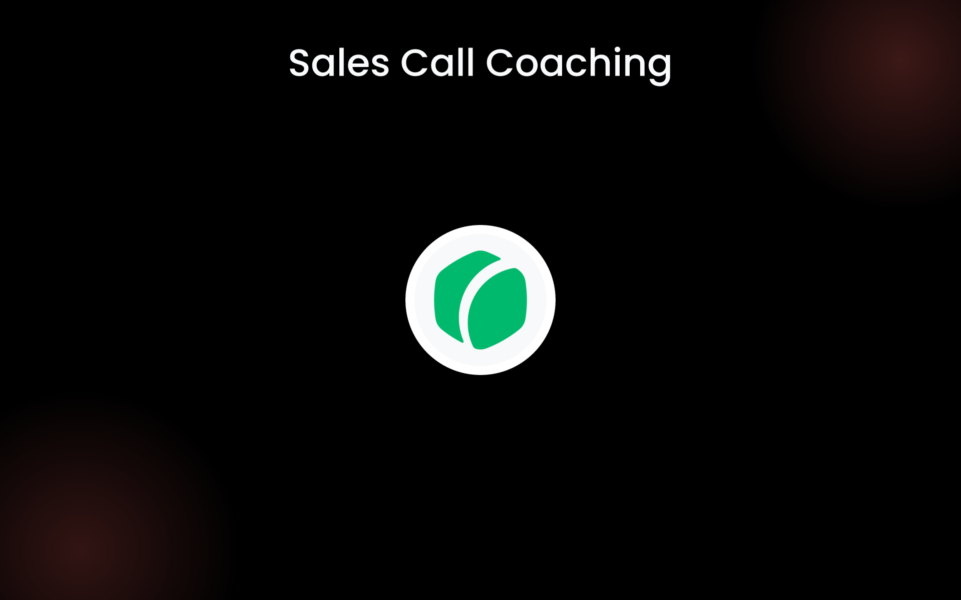 Sales Call Coaching tools