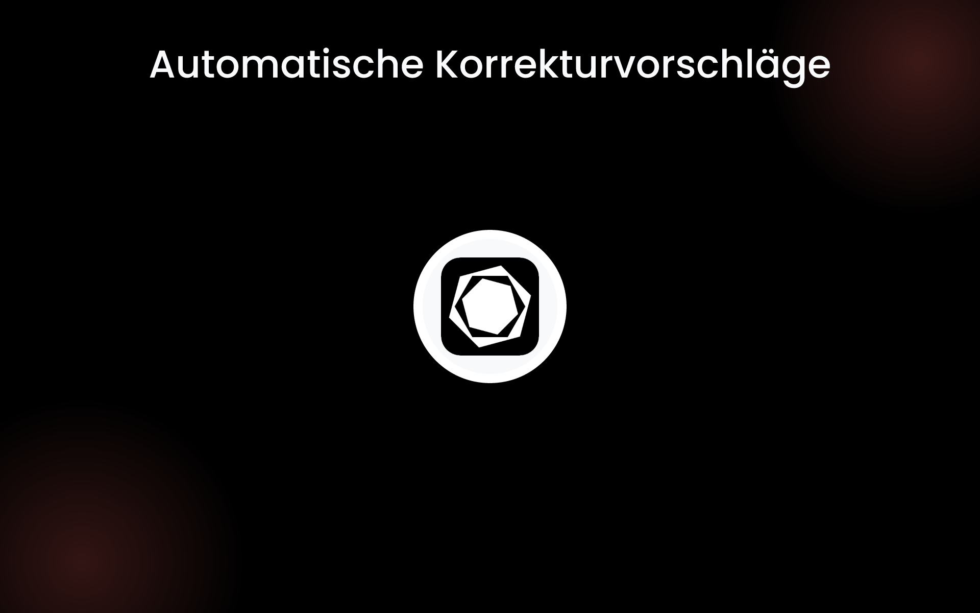Automatische Korrekturvorschläge tools