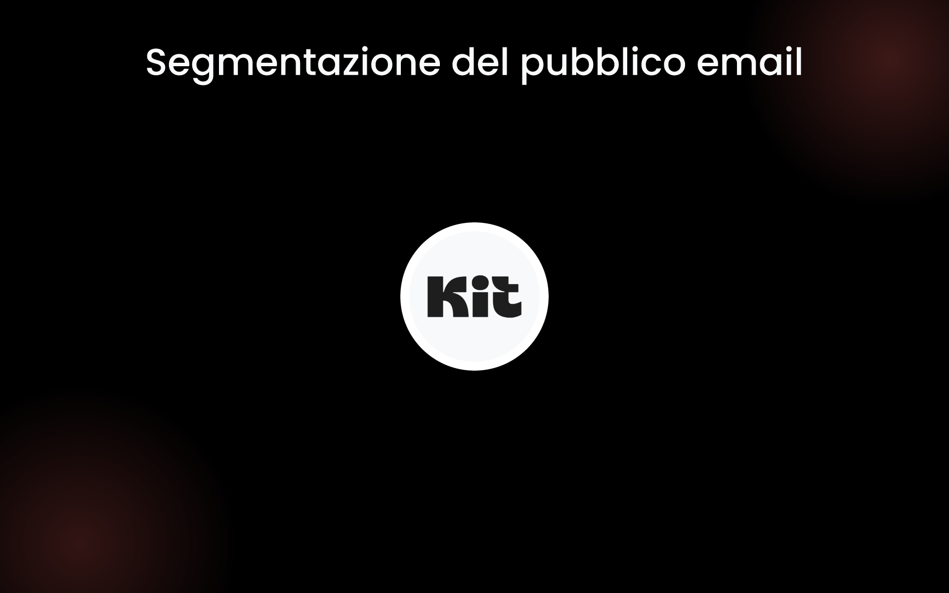 Segmentazione del pubblico email tools