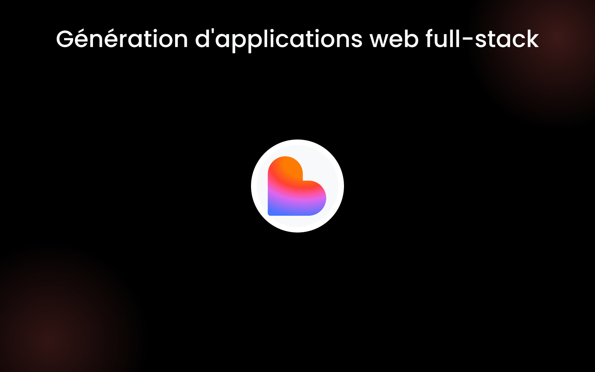 Génération d'applications web full-stack tools
