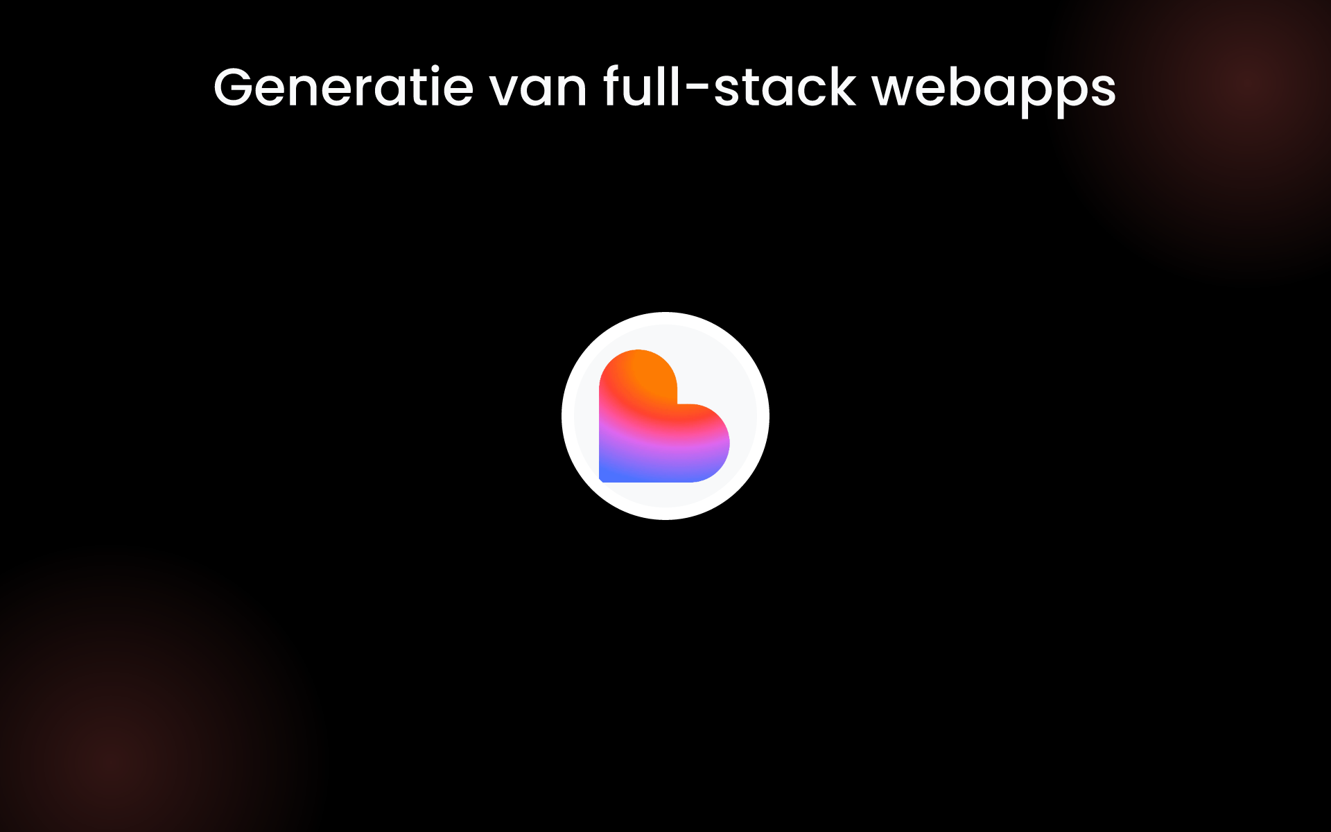 Generatie van full-stack webapps tools Generatie van full-stack webapps tools