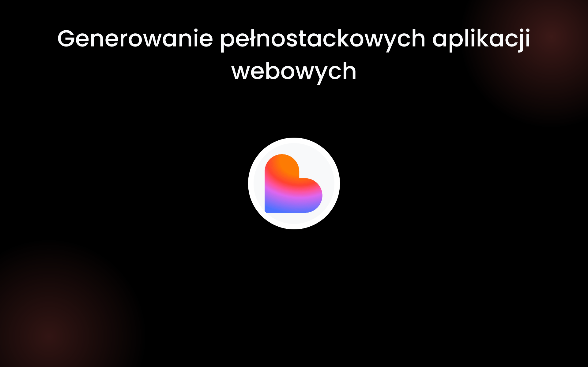 Generowanie pełnostackowych aplikacji webowych tools Generowanie pełnostackowych aplikacji webowych tools