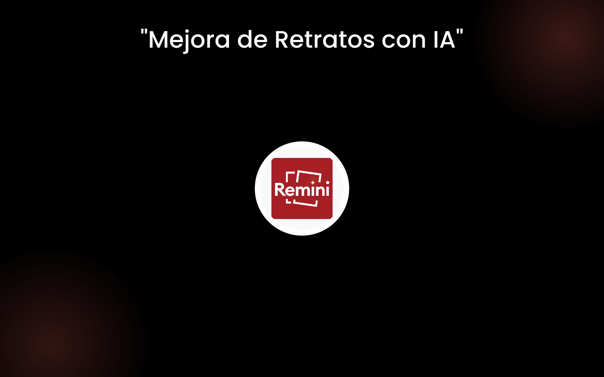 "Mejora de Retratos con IA" tools