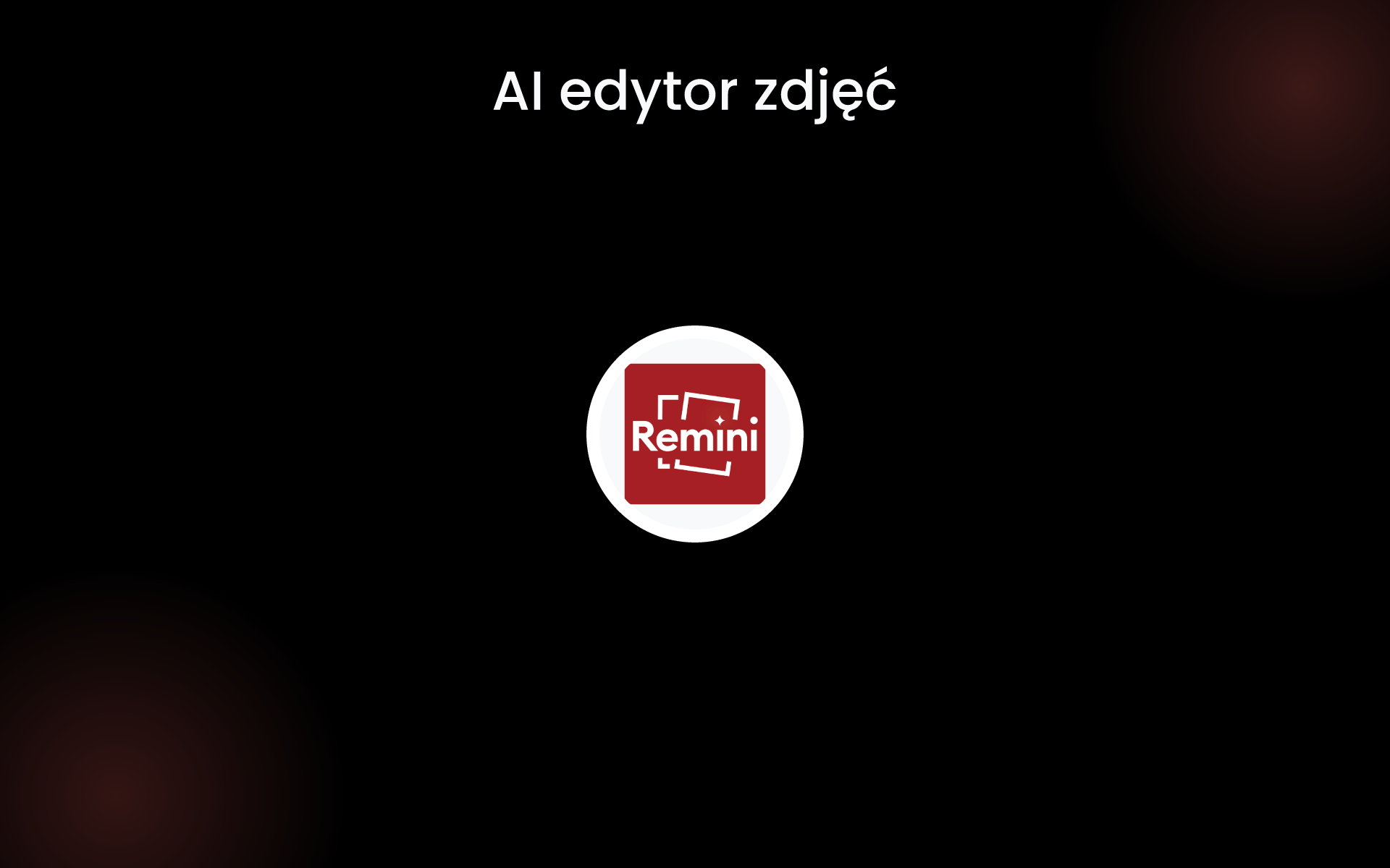 AI edytor zdjęć tools