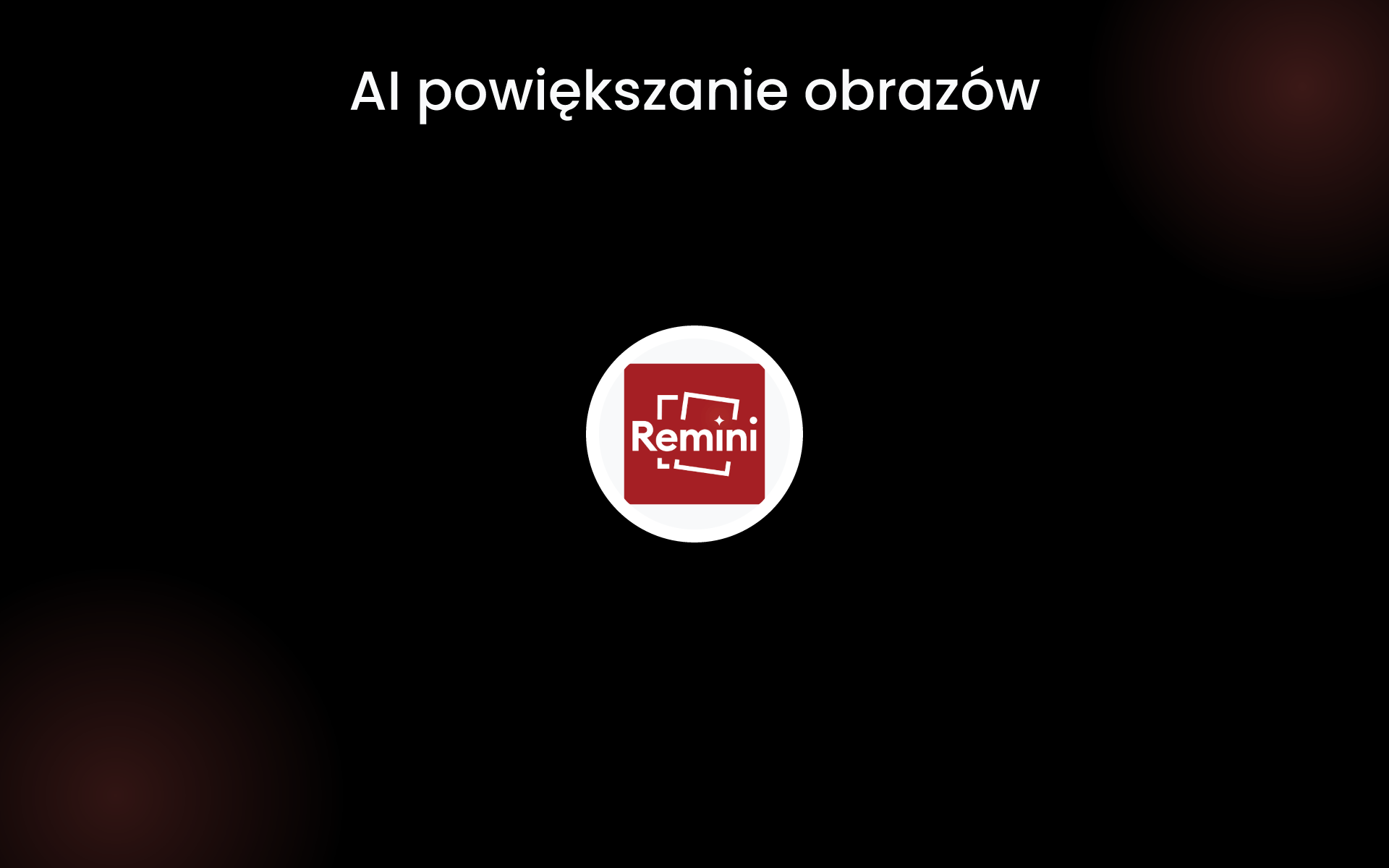 AI powiększanie obrazów tools