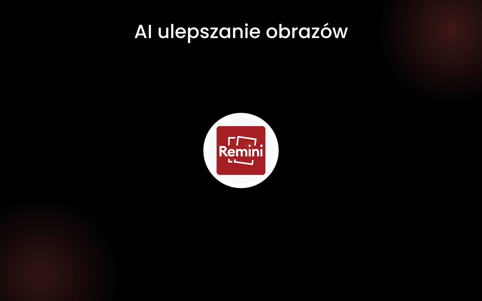 AI ulepszanie obrazów tools