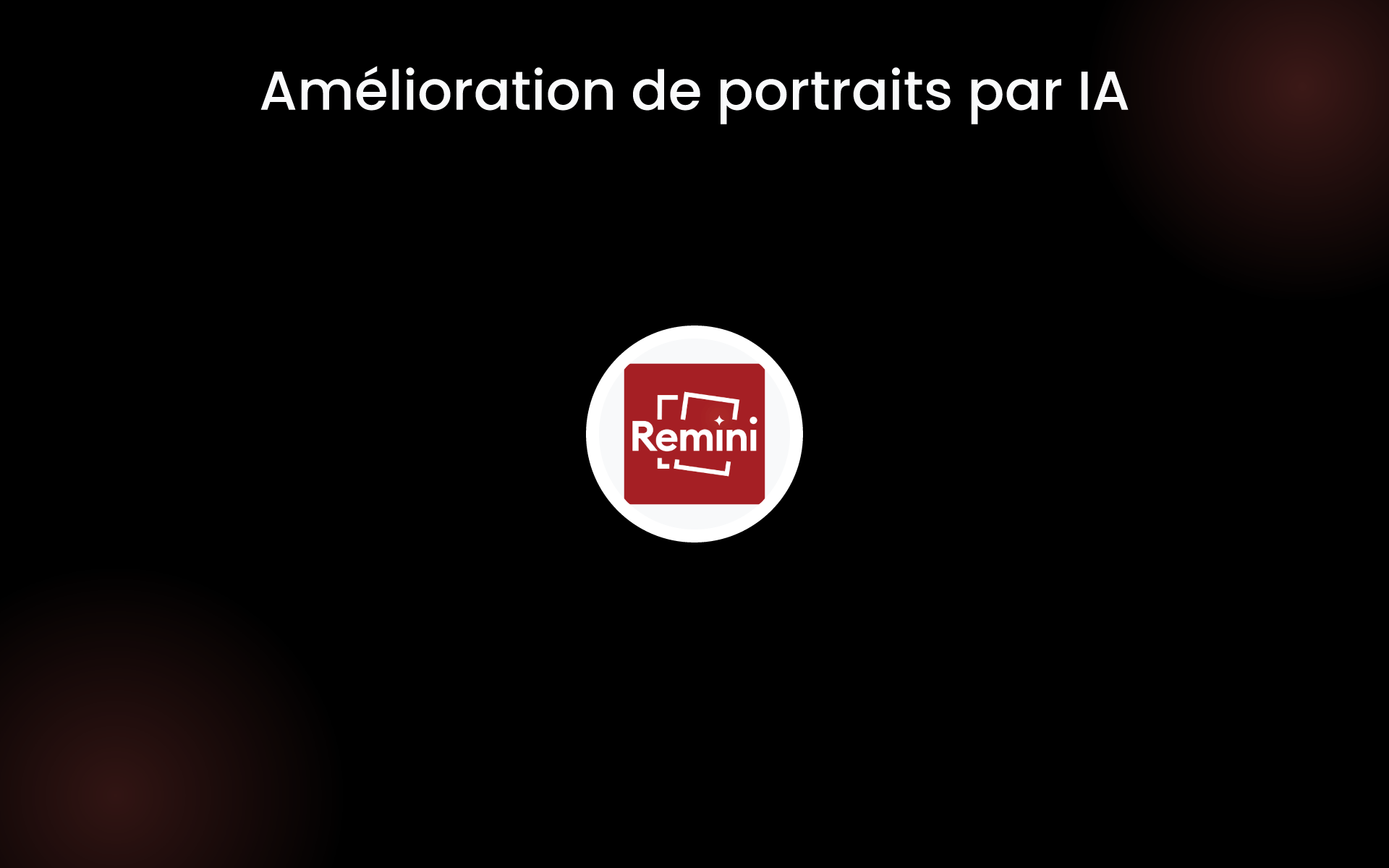 Amélioration de portraits par IA tools