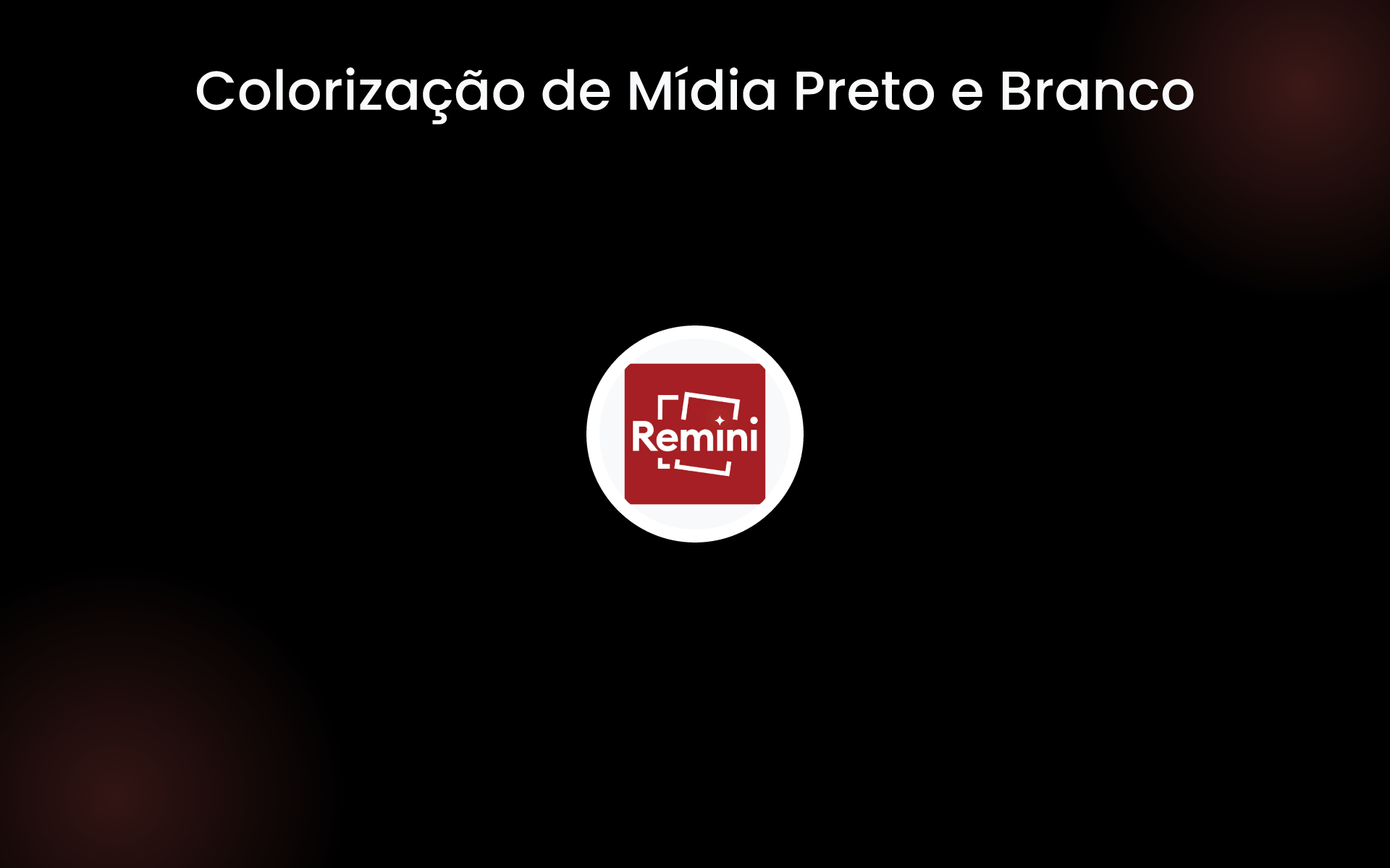 Colorização de Mídia Preto e Branco tools