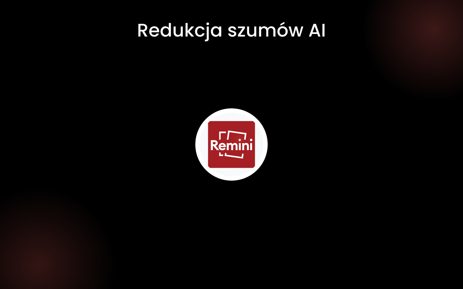 Redukcja szumów AI tools Redukcja szumów AI tools