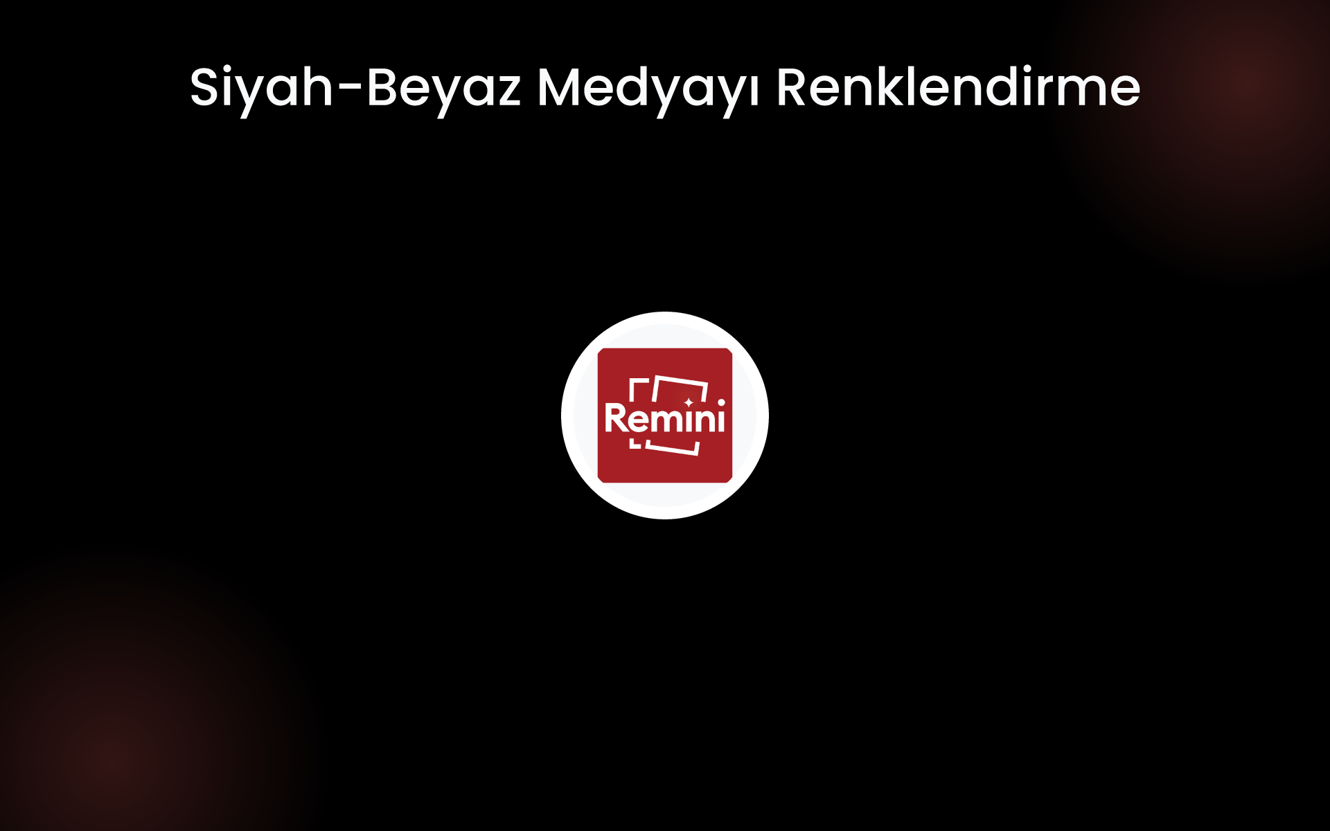 Siyah-Beyaz Medyayı Renklendirme tools