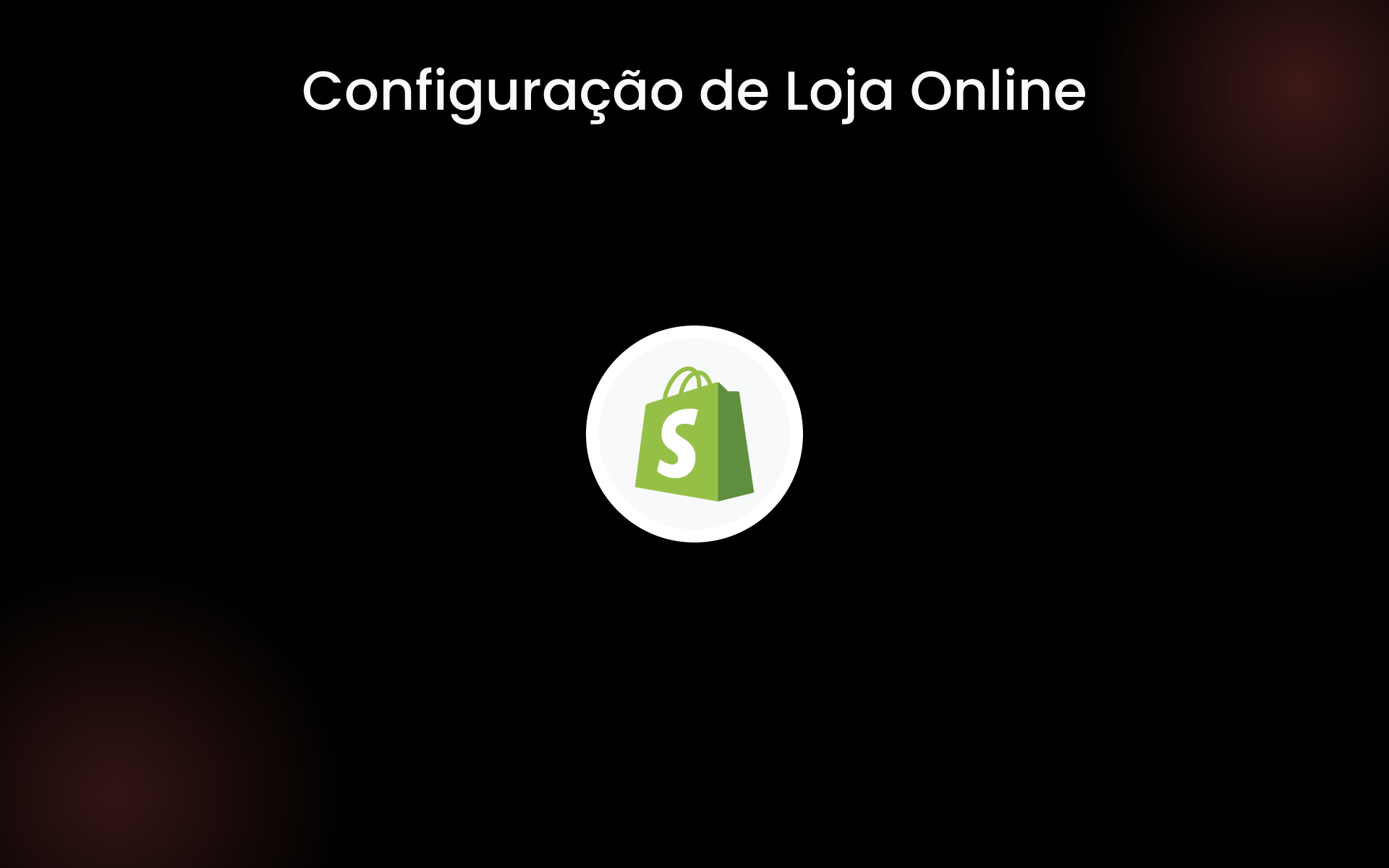 Configuração de Loja Online tools Configuração de Loja Online tools