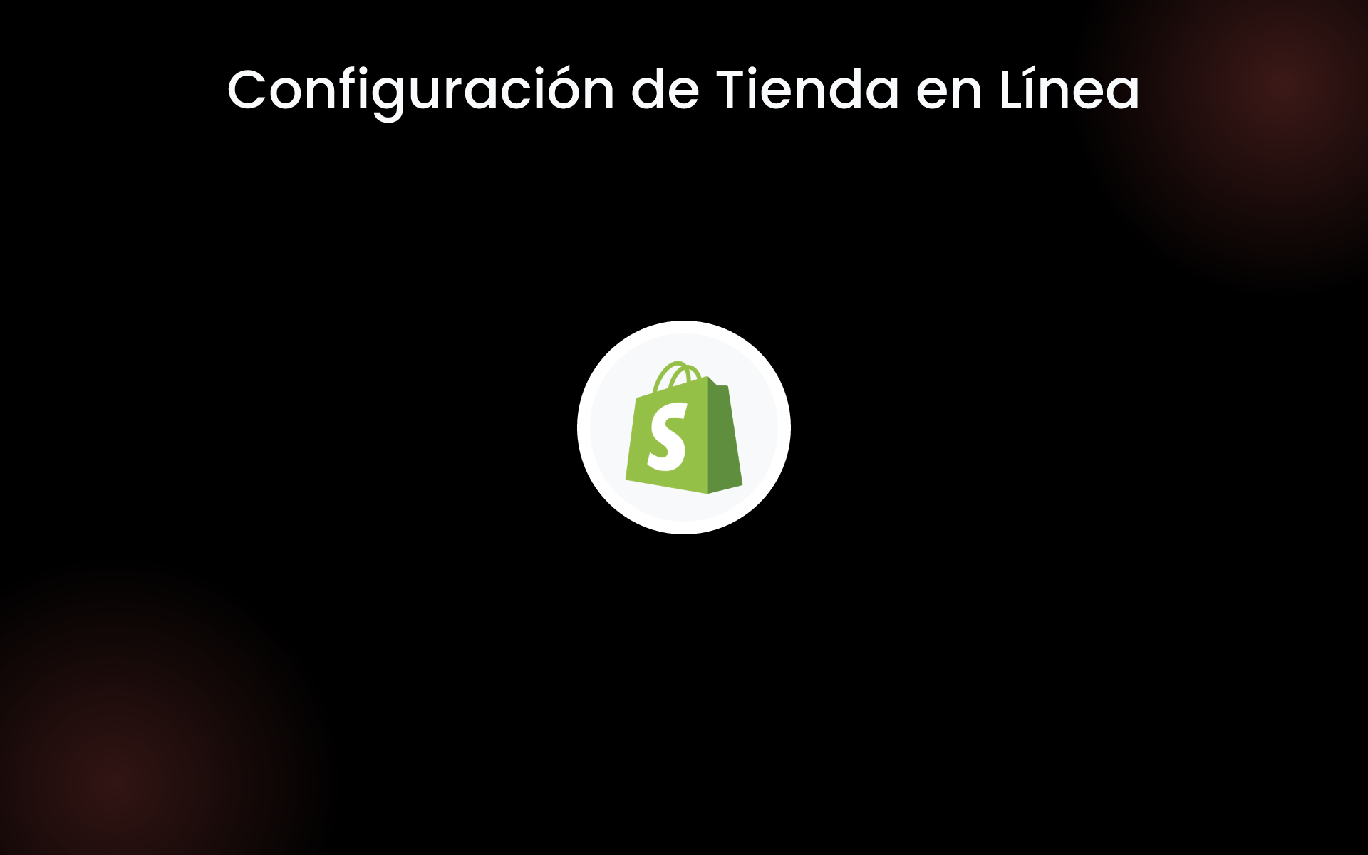 Configuración de Tienda en Línea tools Configuración de Tienda en Línea tools