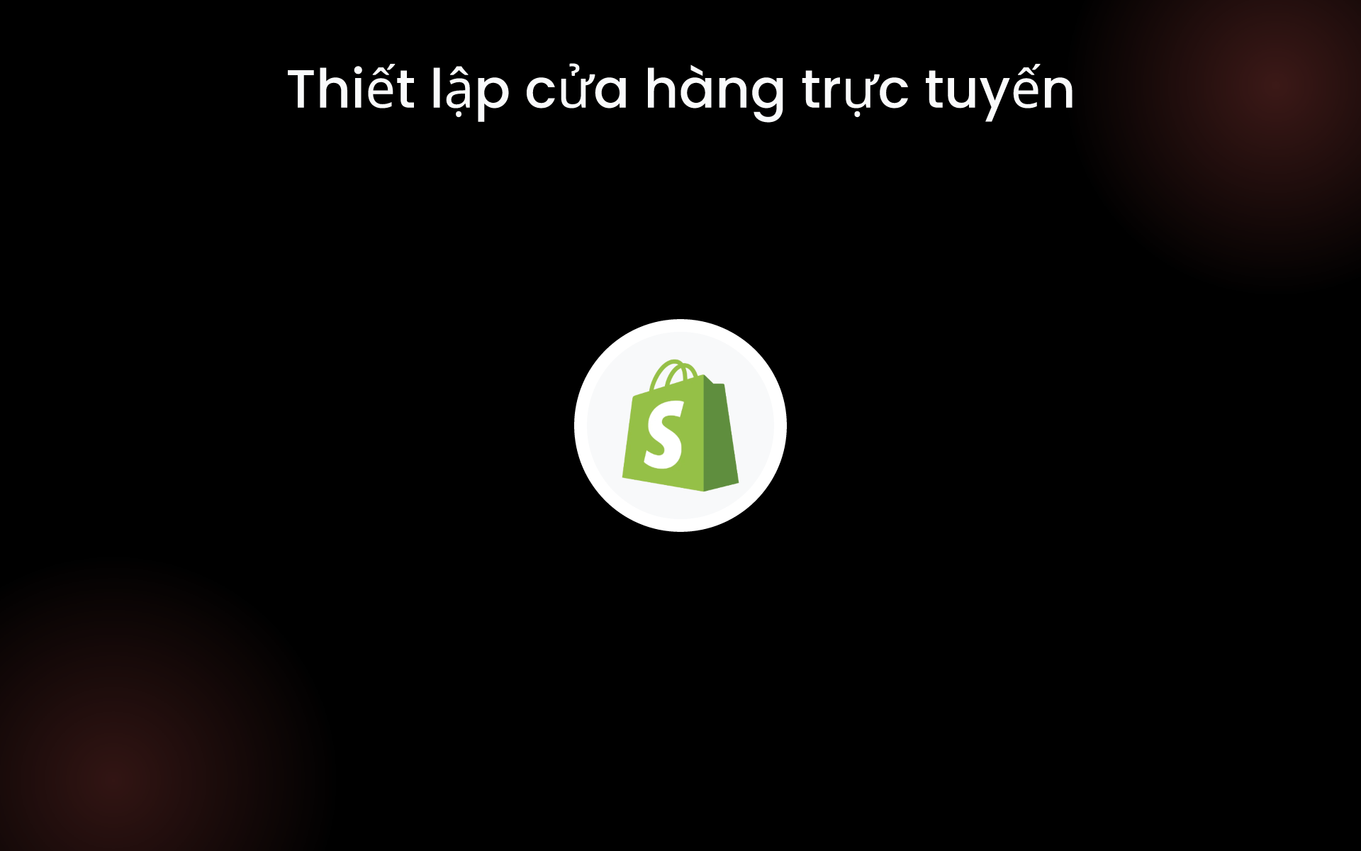 Thiết lập cửa hàng trực tuyến tools
