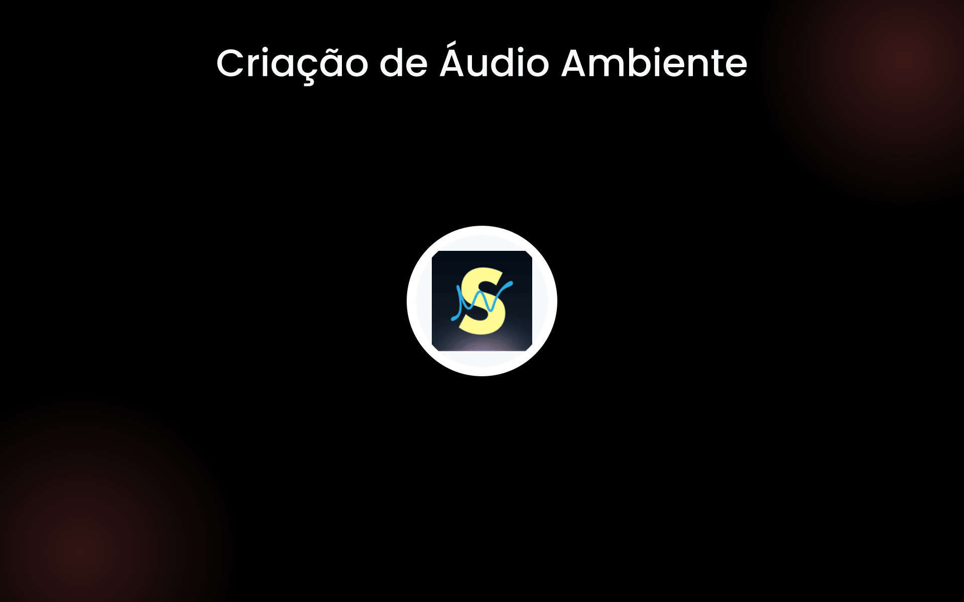 Criação de Áudio Ambiente tools Criação de Áudio Ambiente tools