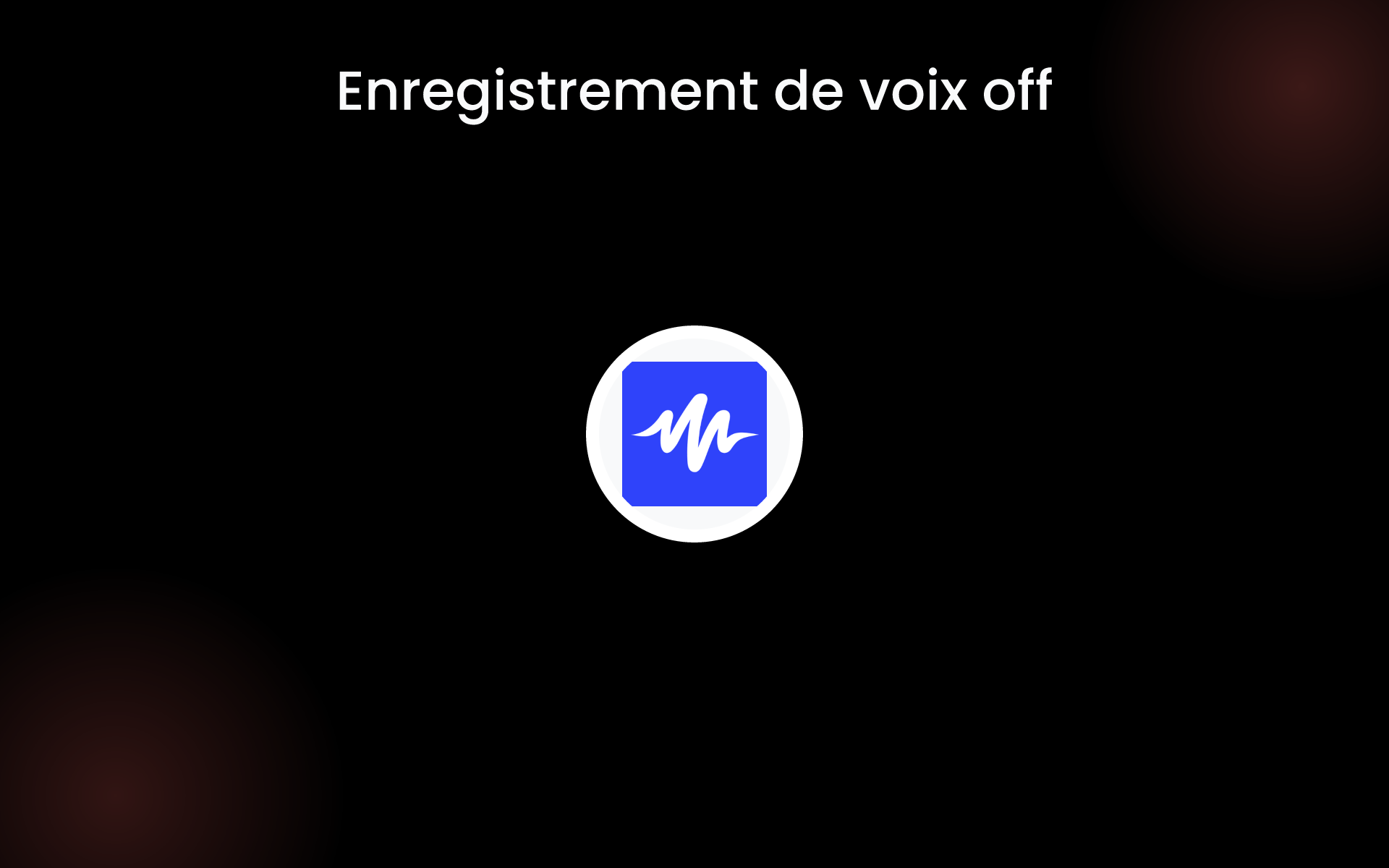 Enregistrement de voix off tools