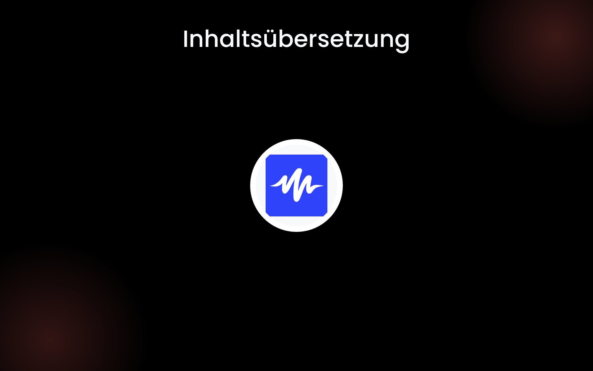 Inhaltsübersetzung tools