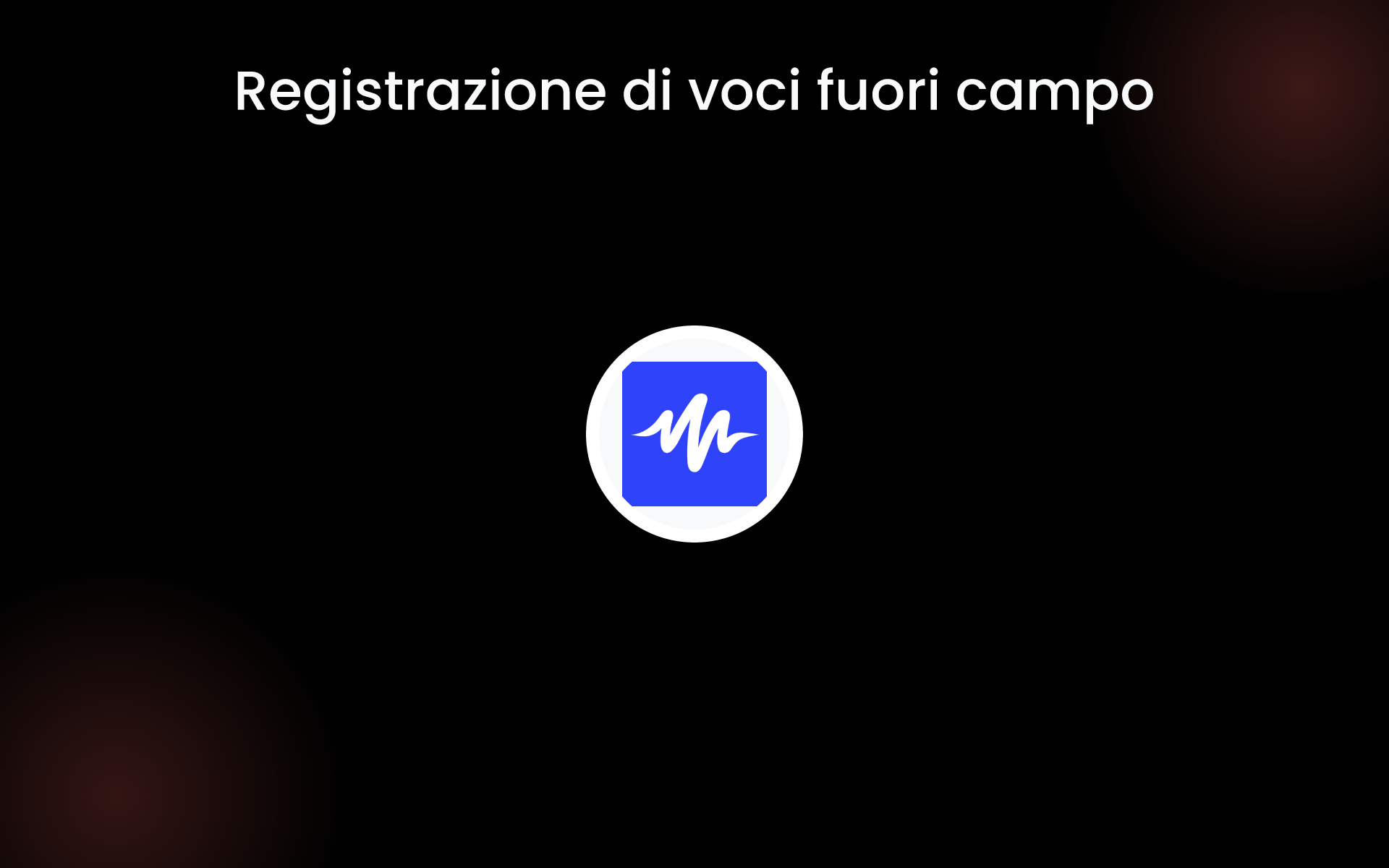 Registrazione di voci fuori campo tools