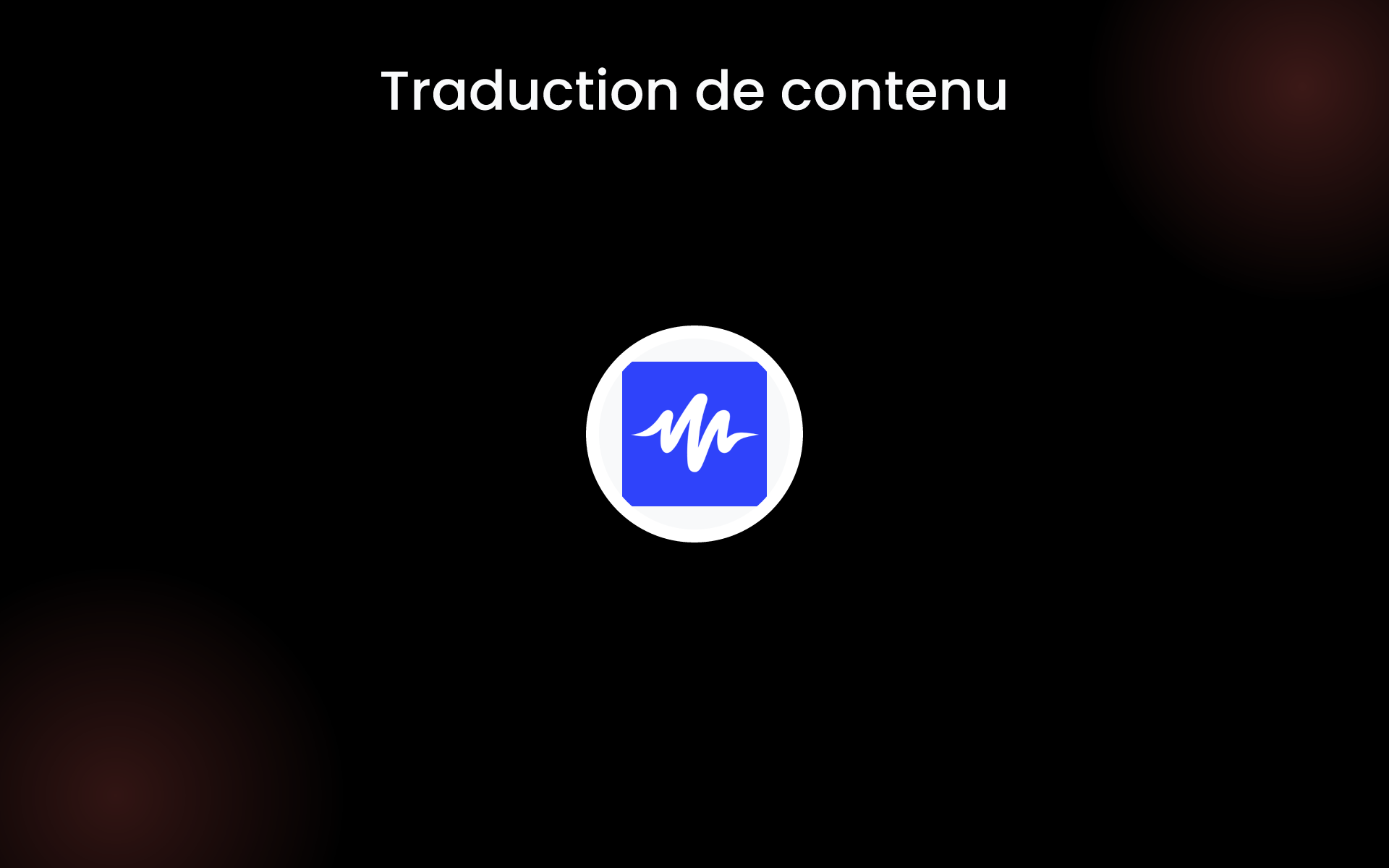 Traduction de contenu tools