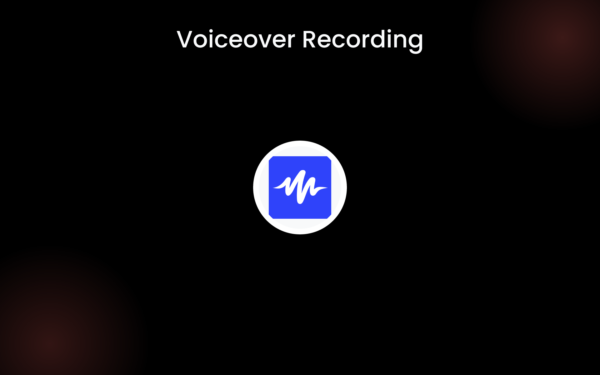 Voiceover Recording tools