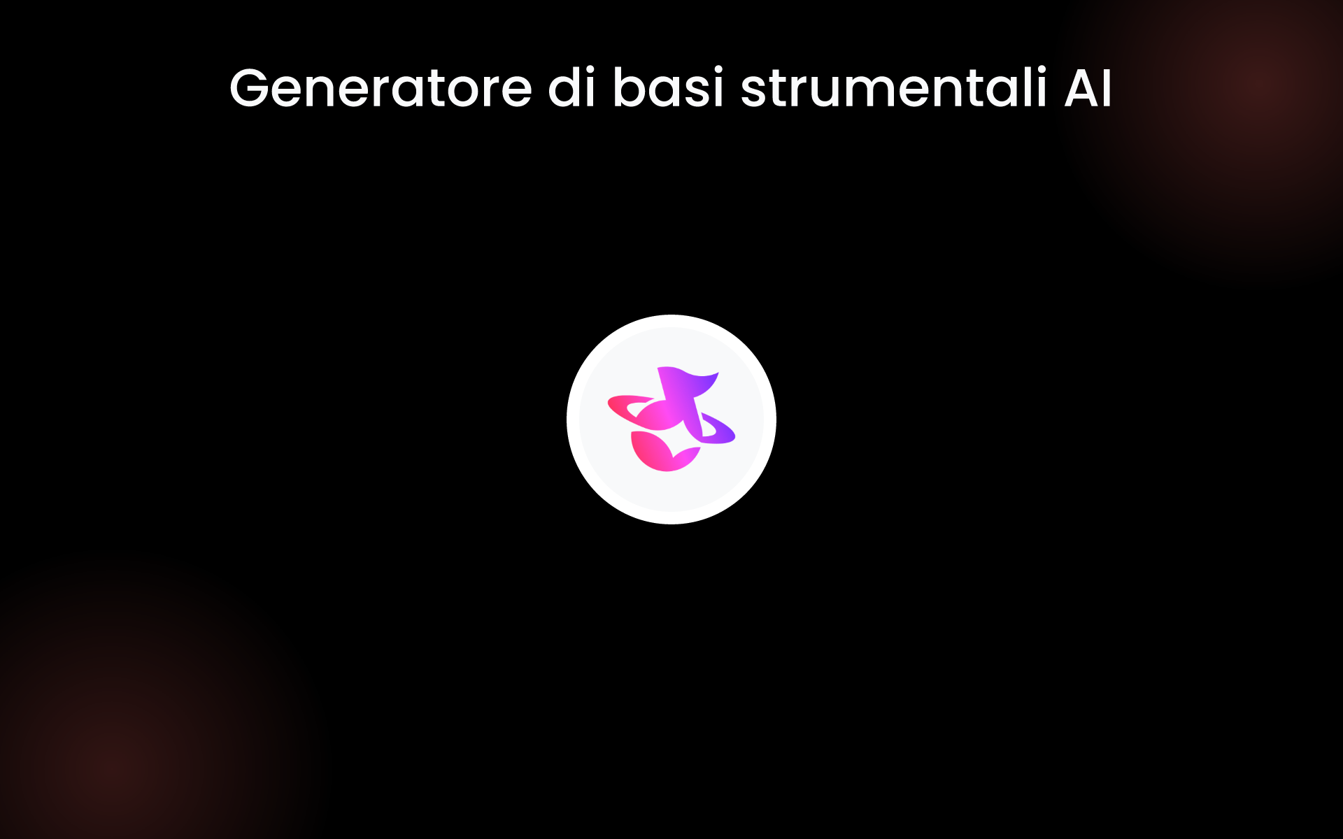 Generatore di basi strumentali AI tools