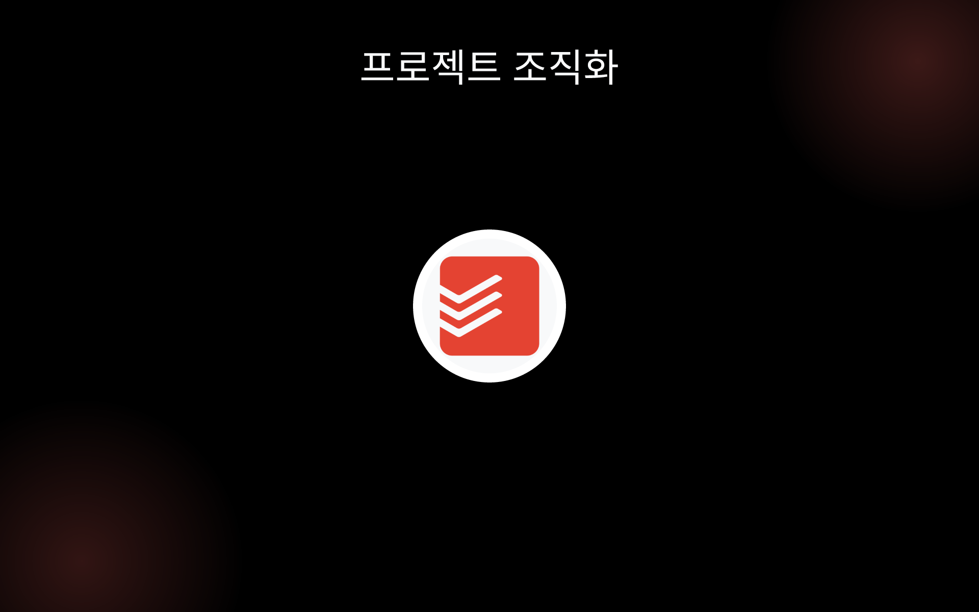 프로젝트 조직화 tools
