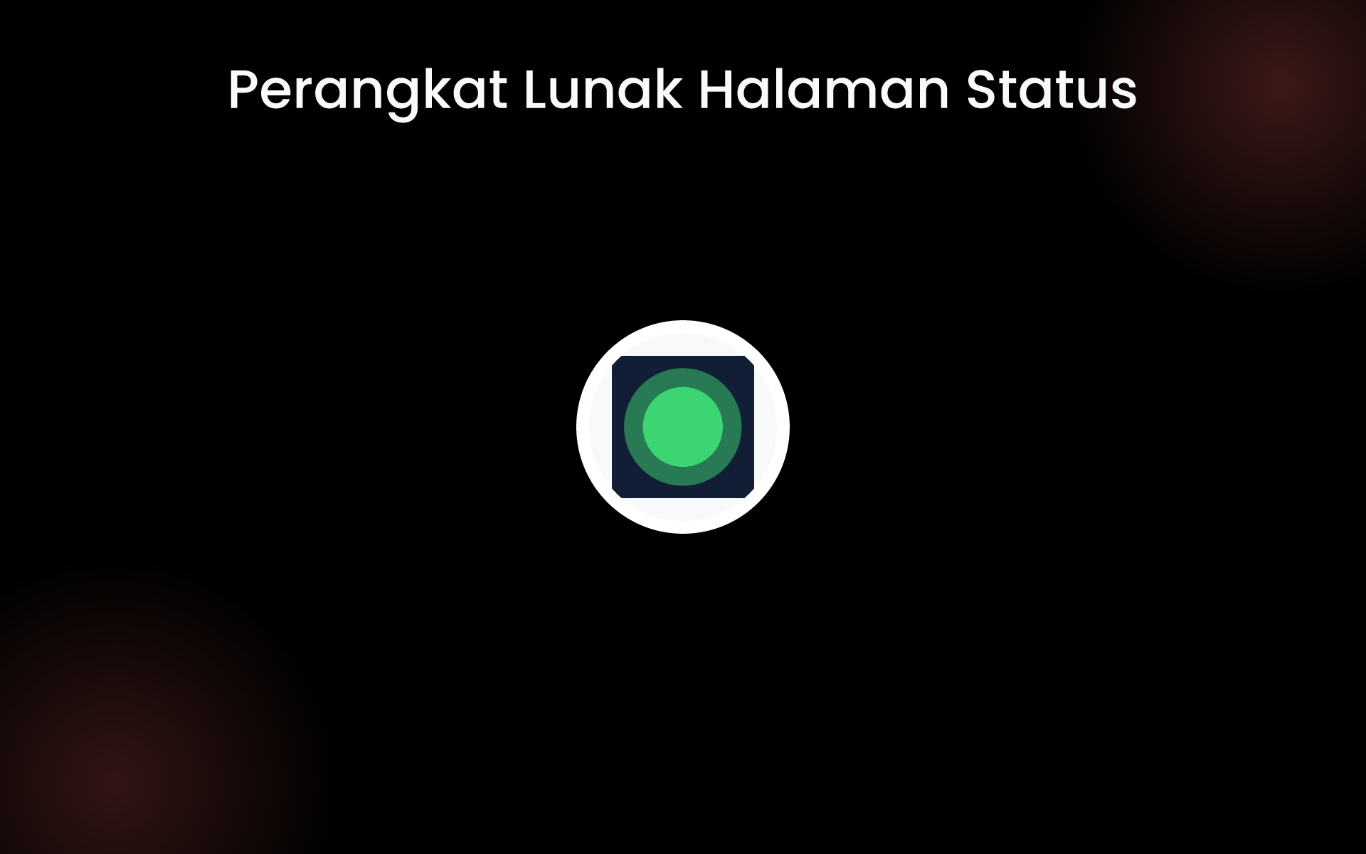Perangkat Lunak Halaman Status tools