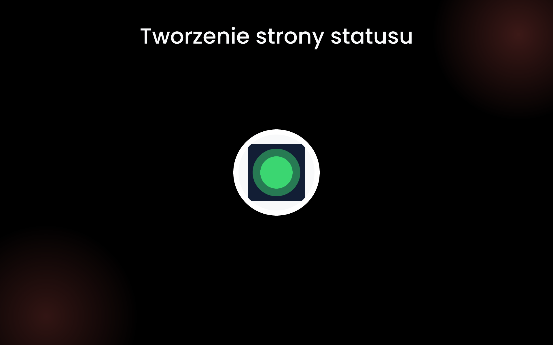 Tworzenie strony statusu tools
