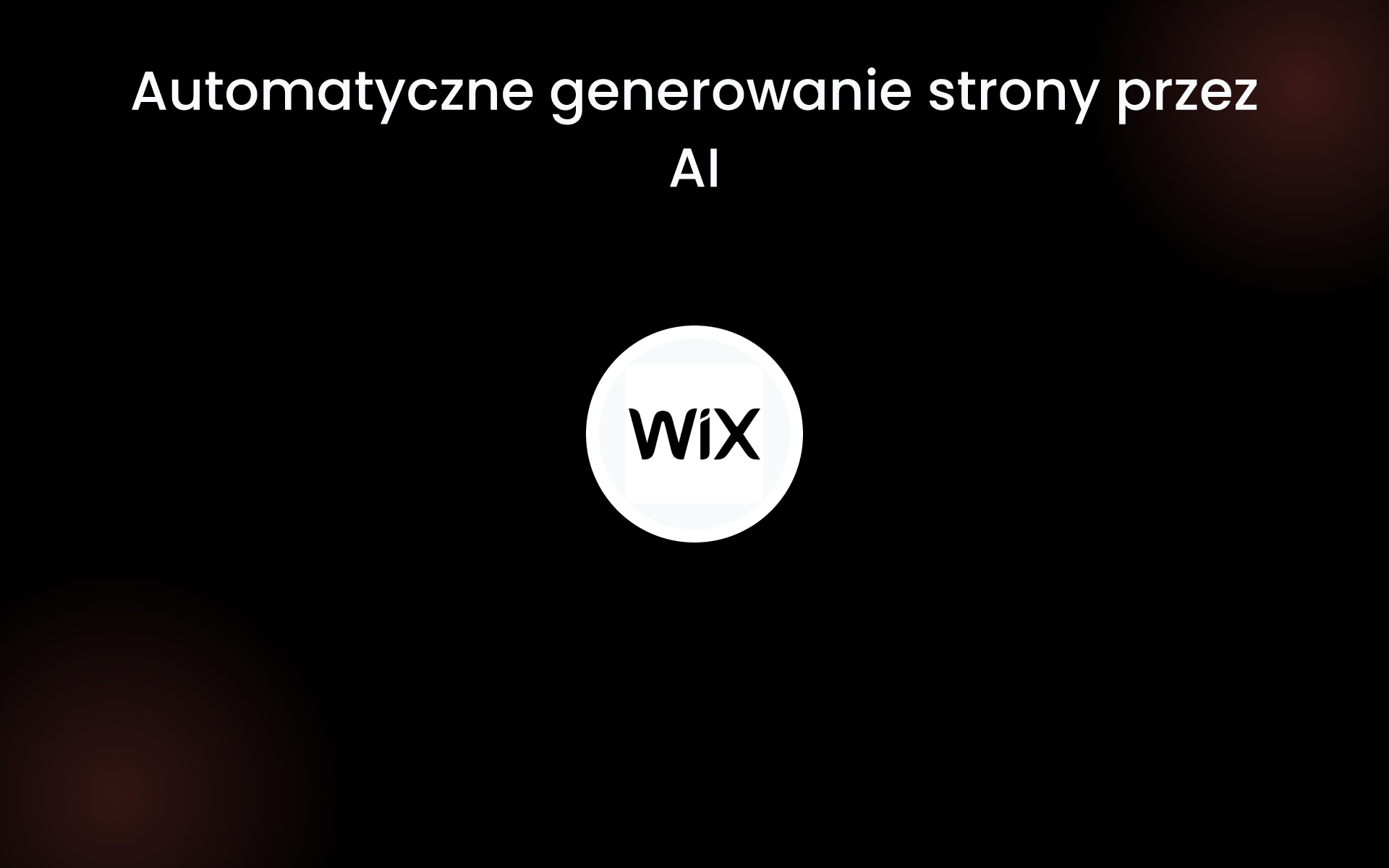 Automatyczne generowanie strony przez AI tools Automatyczne generowanie strony przez AI tools