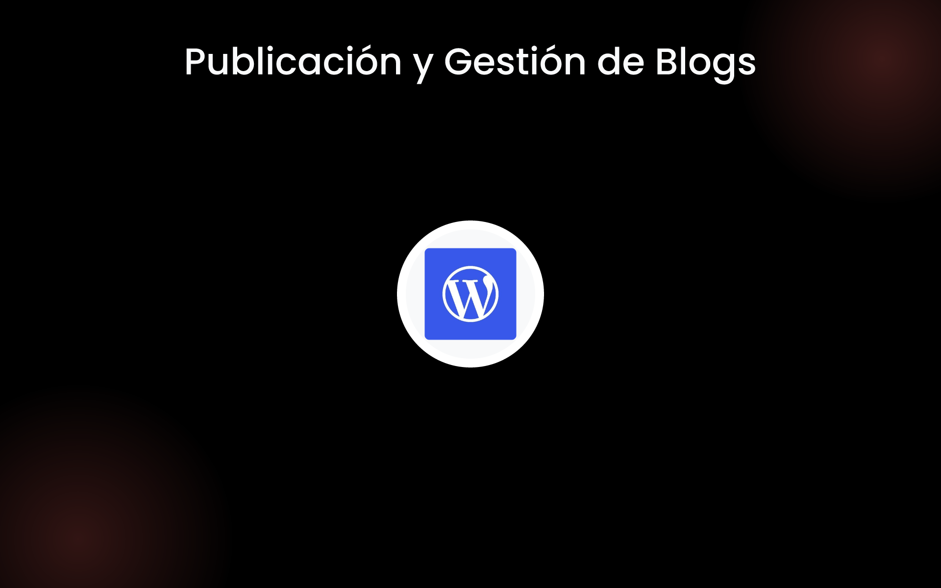 Publicación y Gestión de Blogs tools