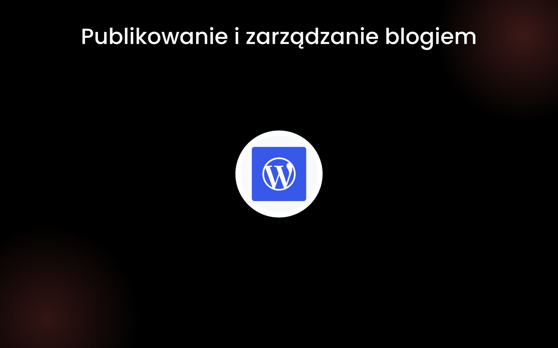 Publikowanie i zarządzanie blogiem tools