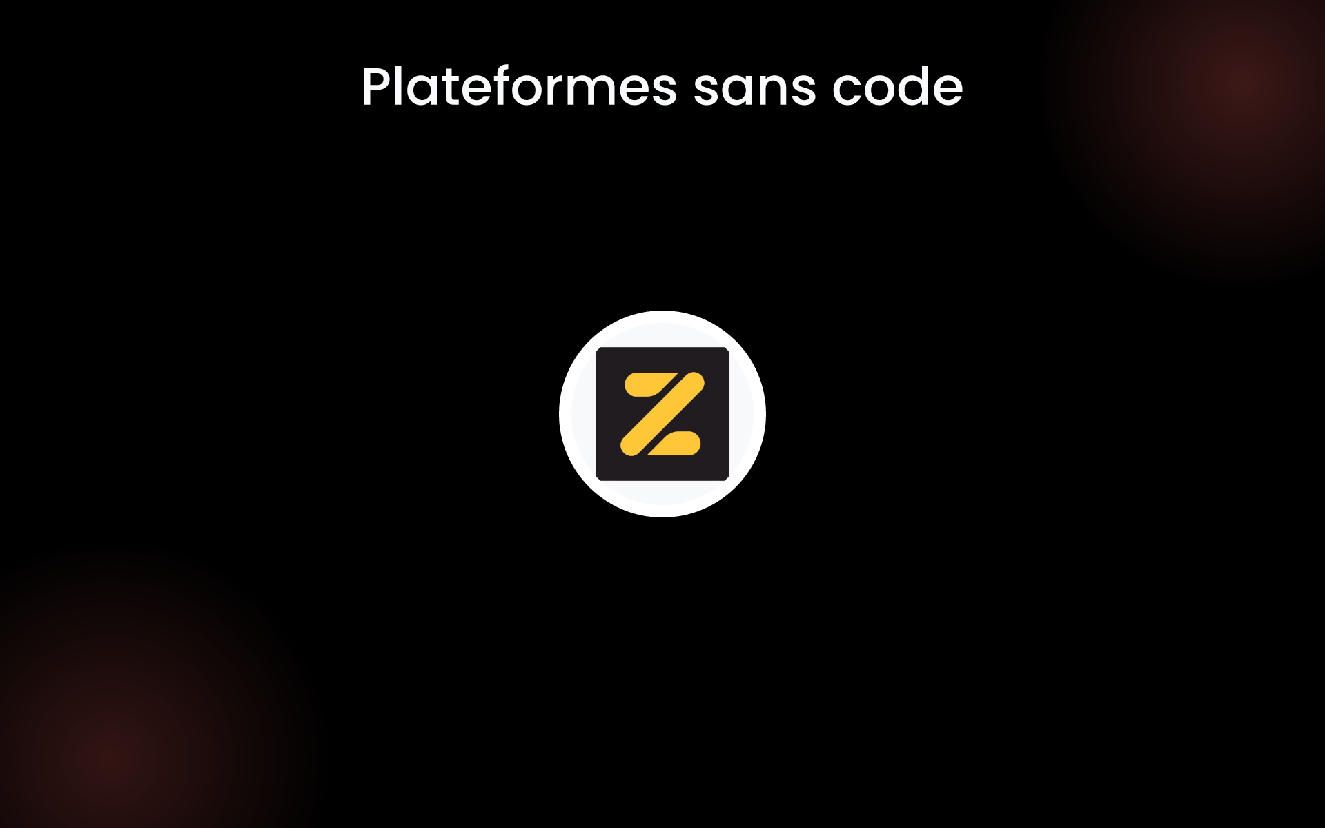 Plateformes sans code tools