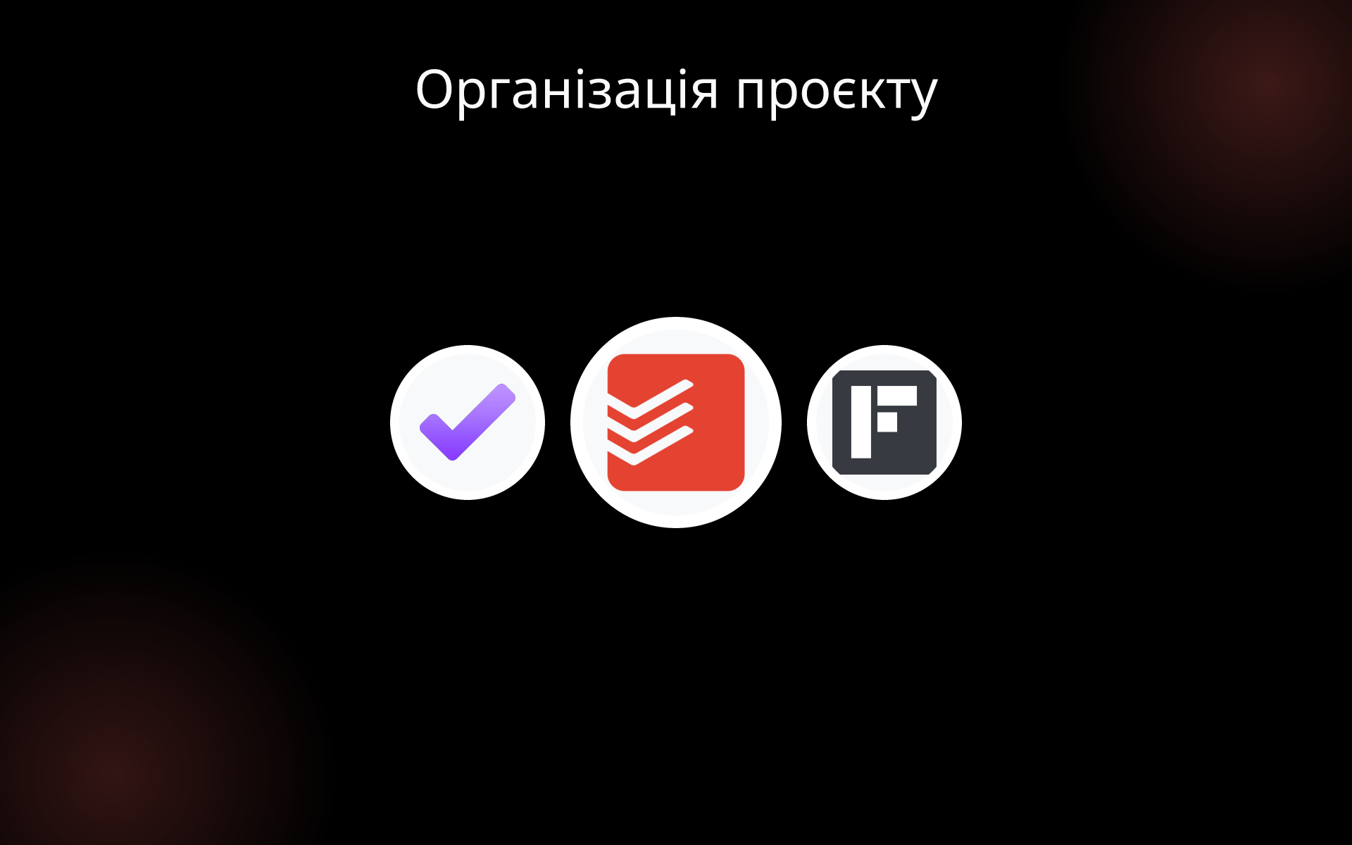 Організація проєкту tools Організація проєкту tools